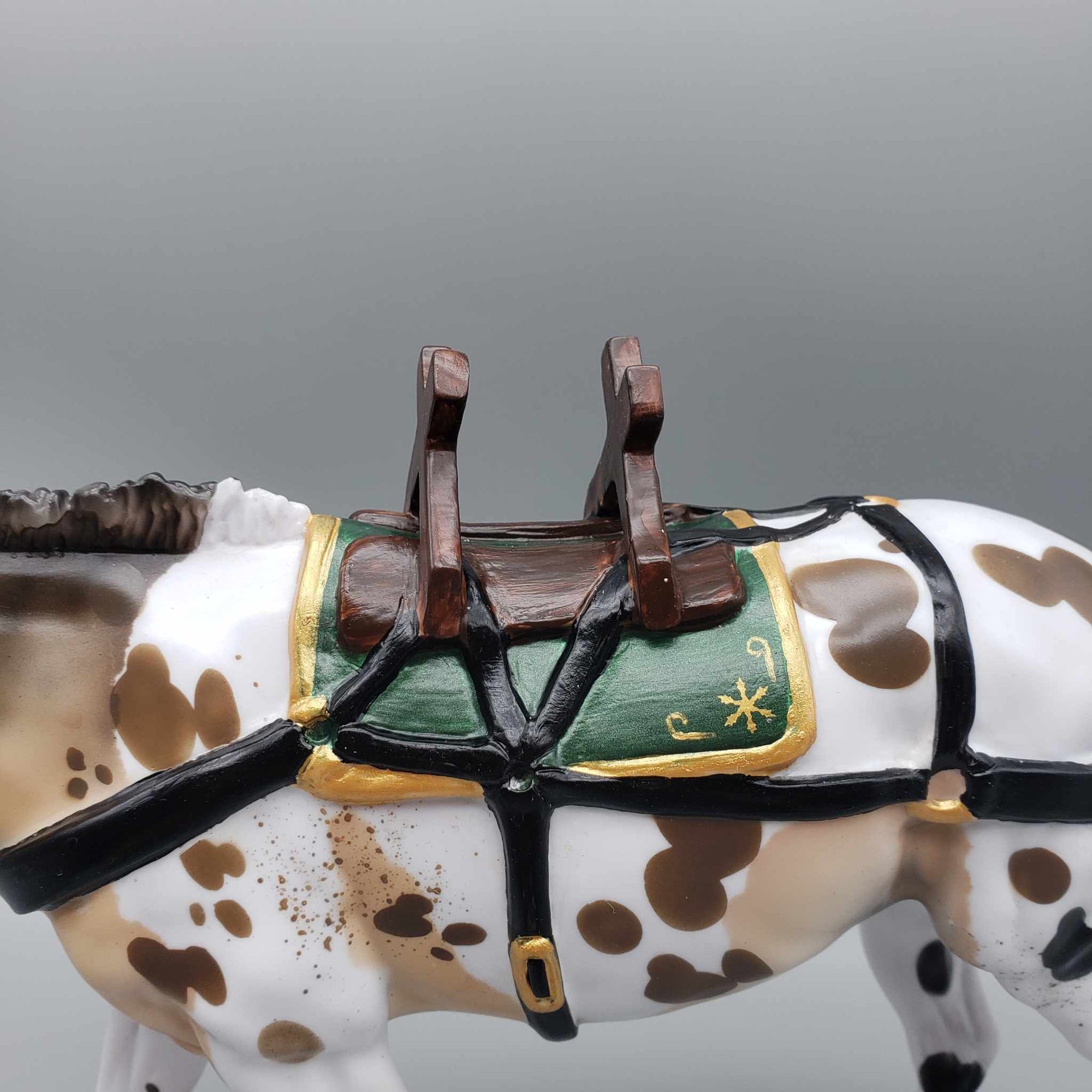 Gingerbread OOAK Appaloosa Pack Mule By Dawn Quick Holiday Best Offers 12/11/23