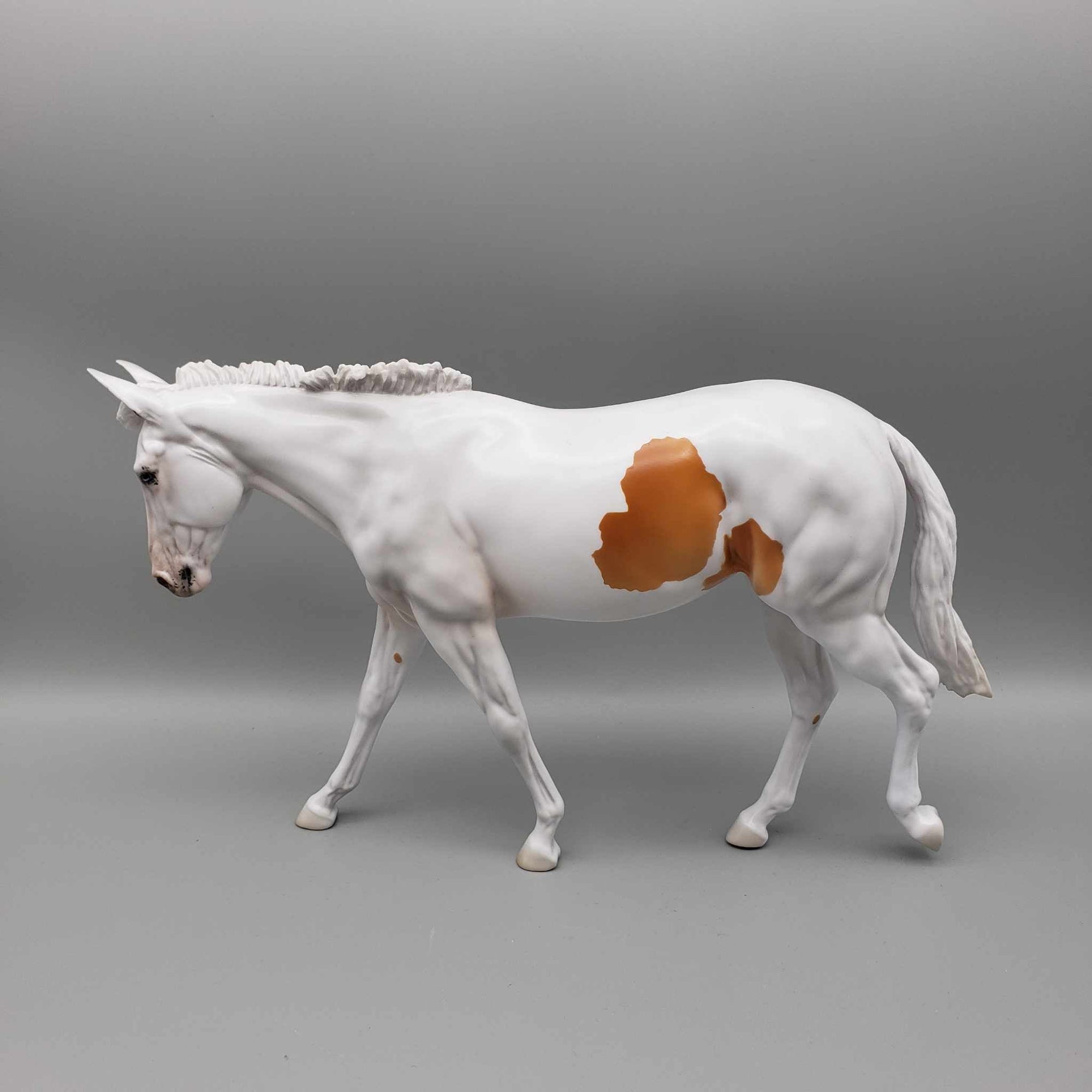 Carmel Cream OOAK Piebald Mule By Jess Hamill Holiday Sale HS23