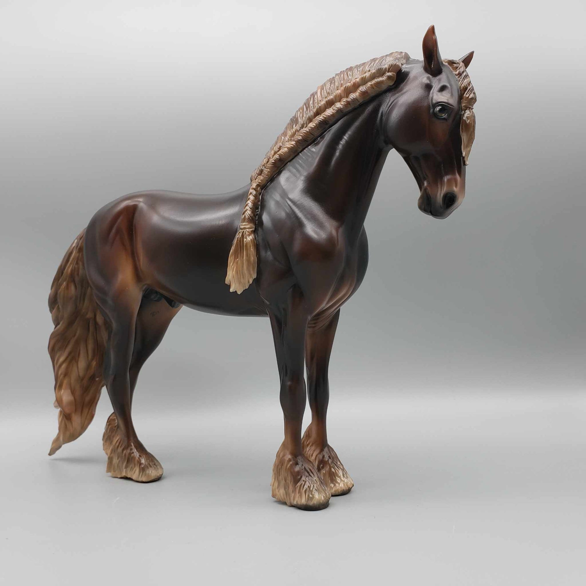 Flickering Firelight OOAK Chestnut Friesian Andalusian By Ashley Palmer Holiday Best Offers 12/11/23