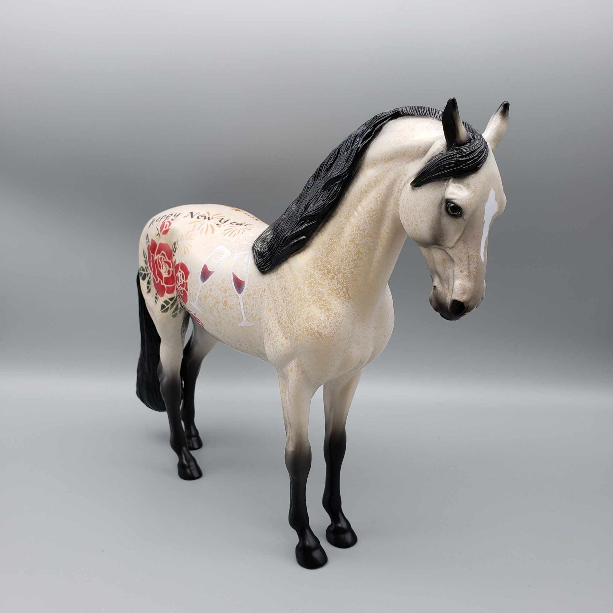 Twelve O'clock Toast OOAK Deco Andalusian By Dawn Quick New Year Sales Collection NY23