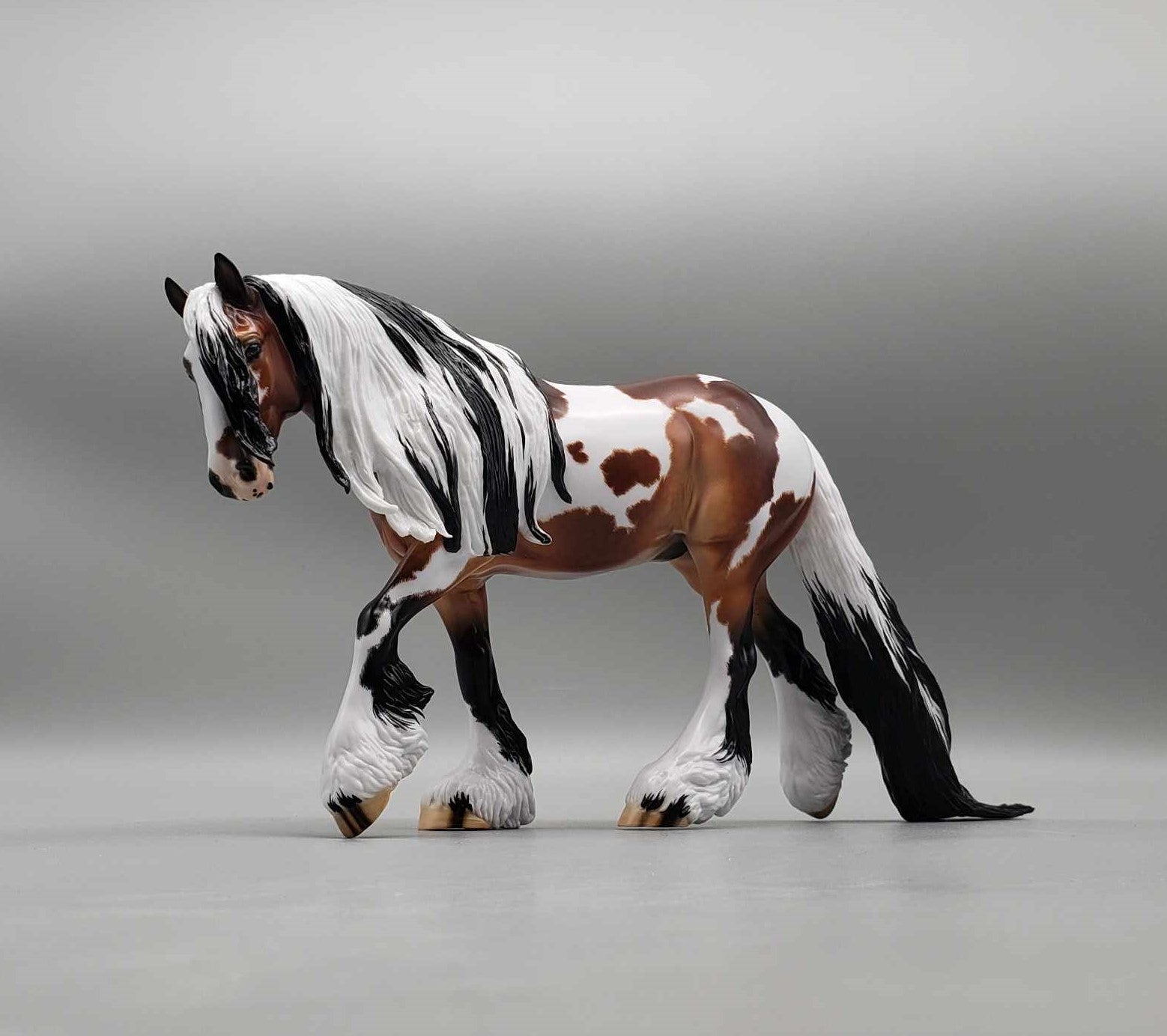 Holly & Ivy OOAK Dappled Bay Tobiano Custom Irish Cob By Ellen Robbins Best Offers 12/26/23