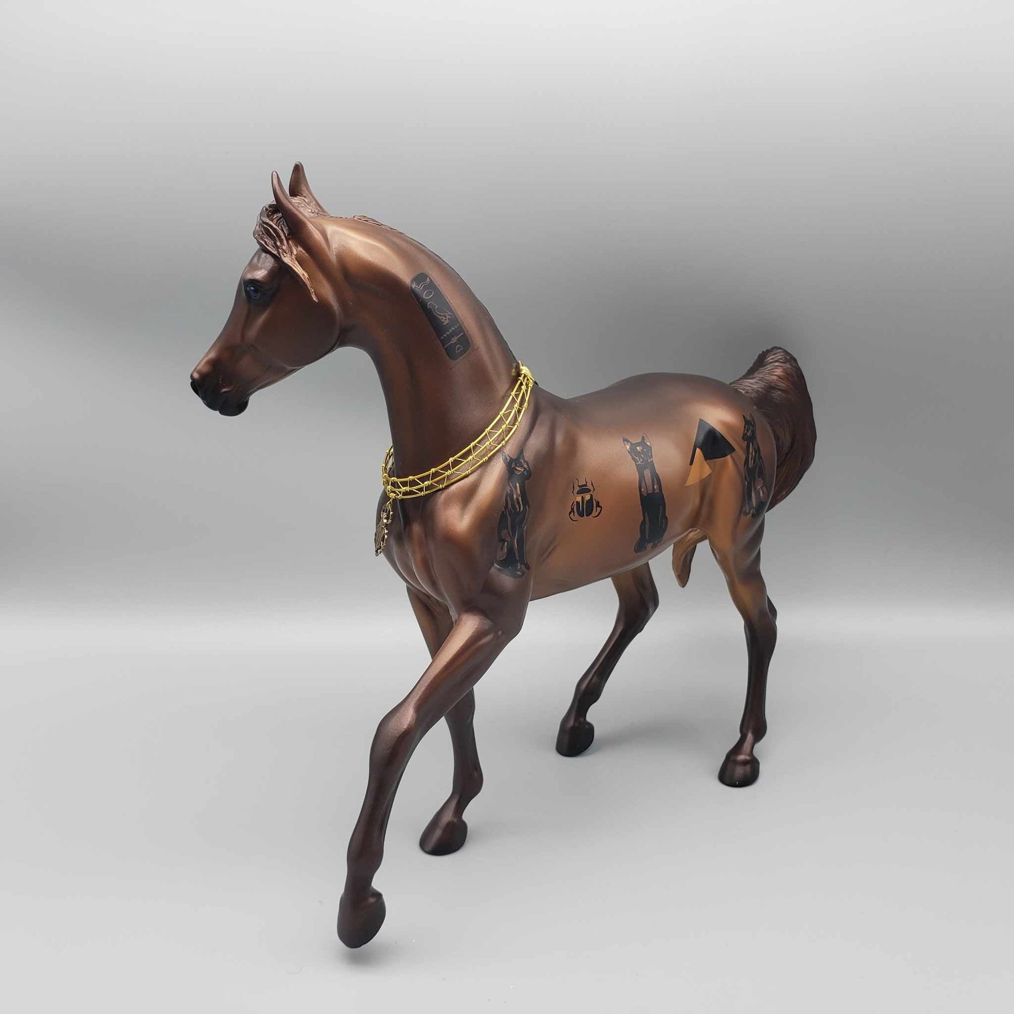 Francet V OOAK Egyptian Cat Decorator Arab Mare Set By Caroline Boydston