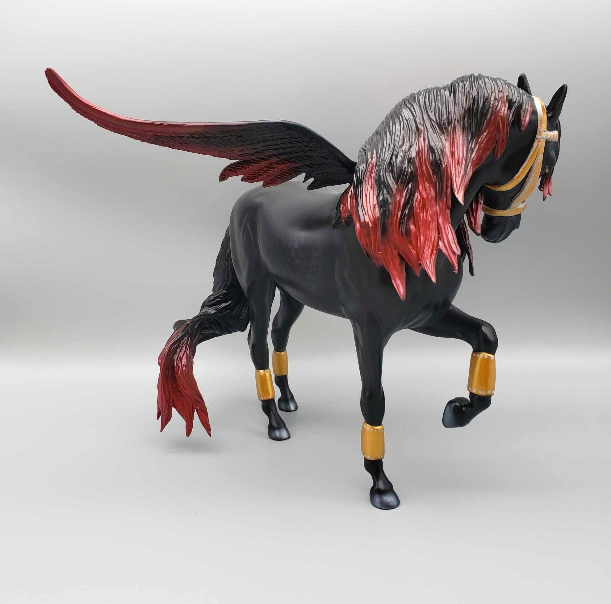 Affinity OOAK Black and Red Winged Andalusian By Carrie Keller Best Offers 12/26/23