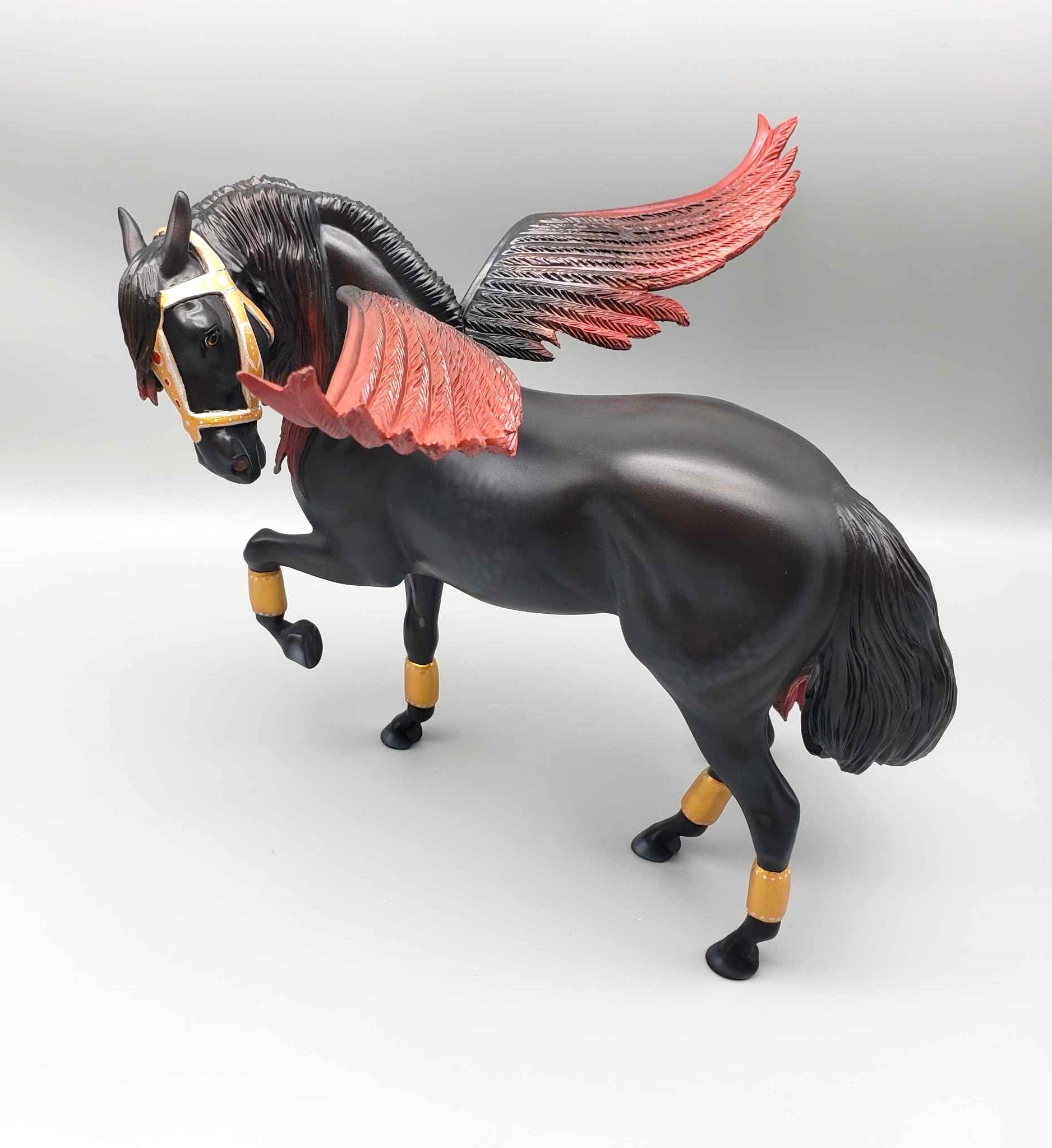 Affinity OOAK Black and Red Winged Andalusian By Carrie Keller Best Offers 12/26/23