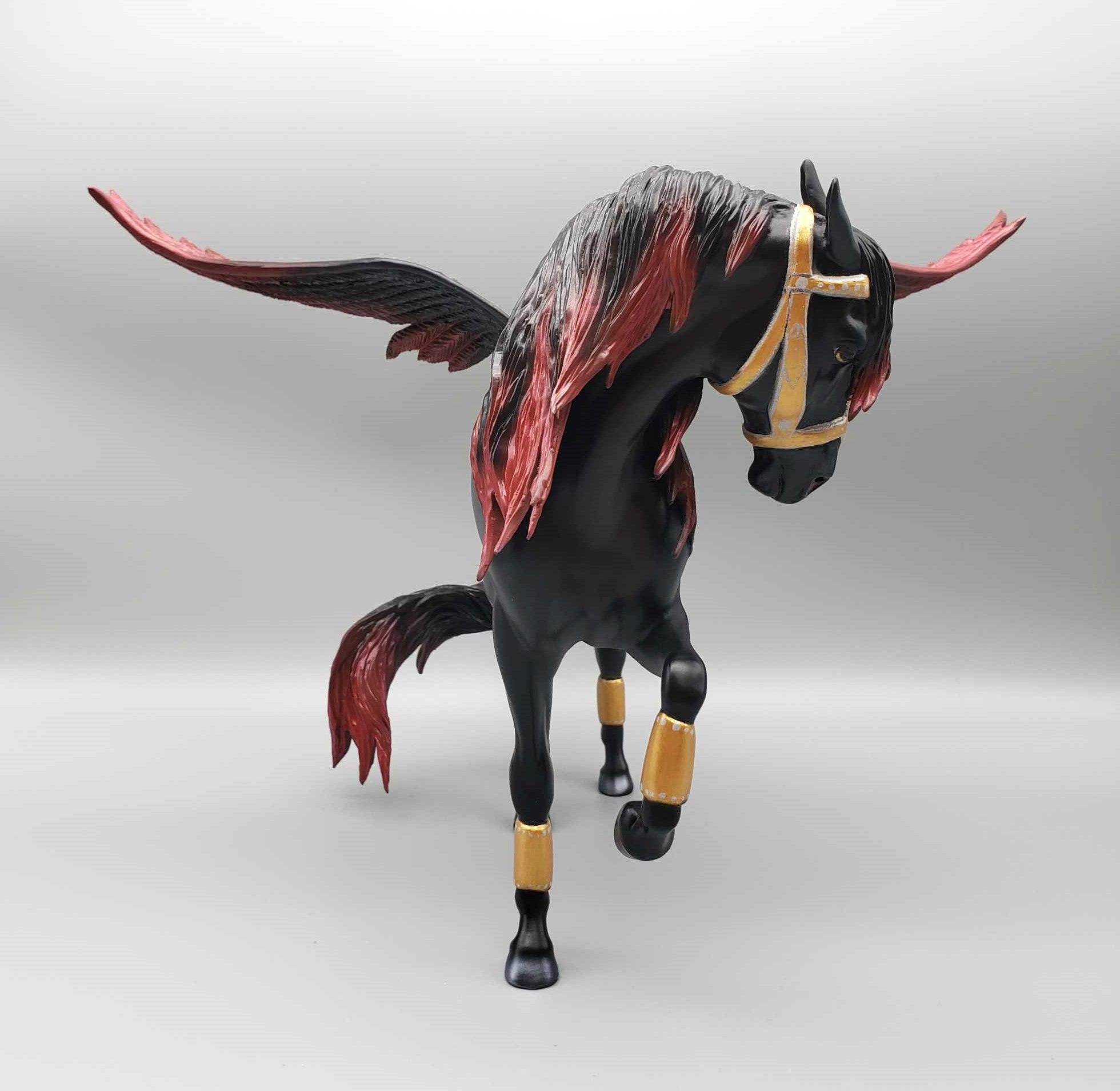 Affinity OOAK Black and Red Winged Andalusian By Carrie Keller Best Offers 12/26/23