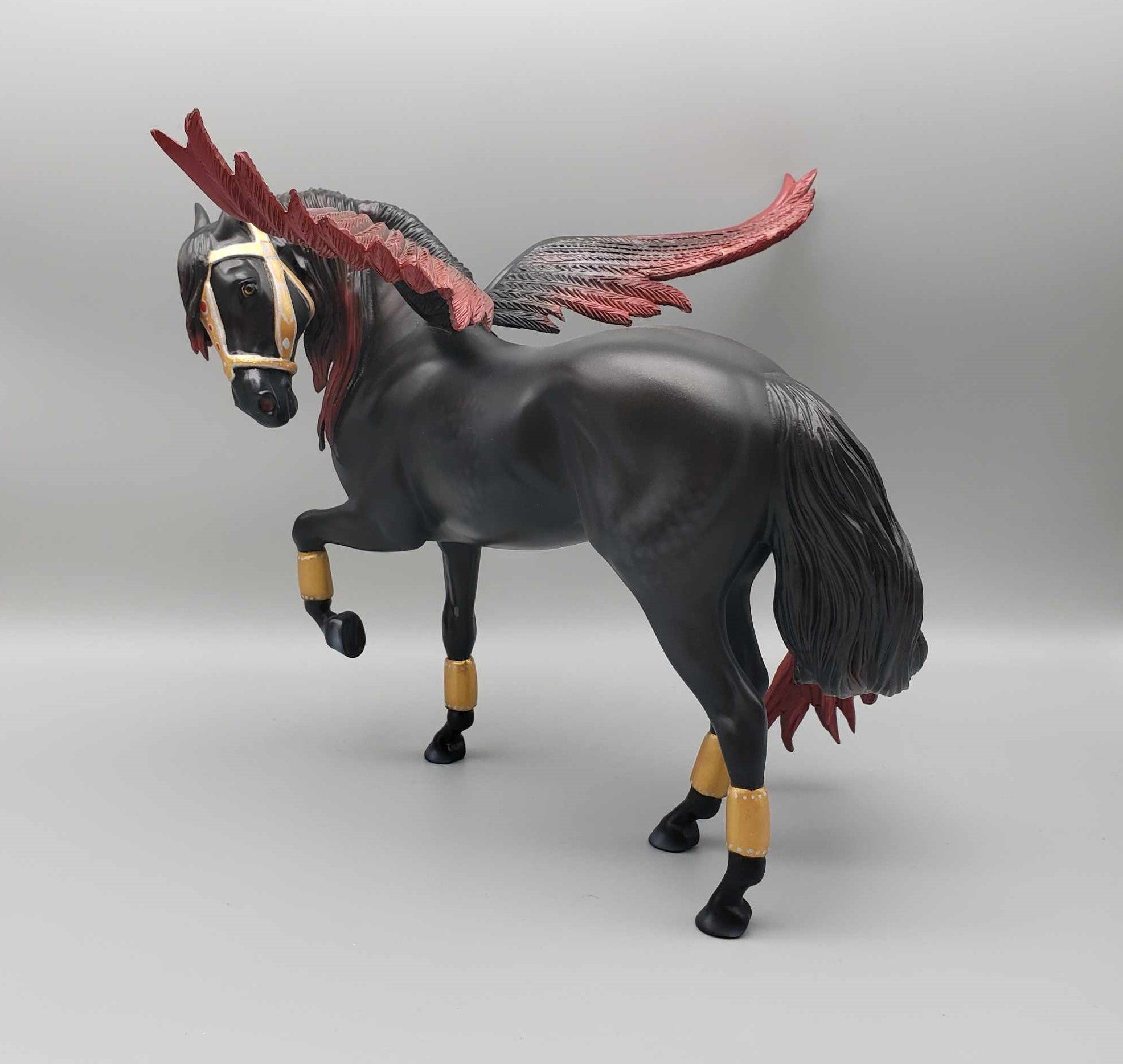 Affinity OOAK Black and Red Winged Andalusian By Carrie Keller Best Offers 12/26/23