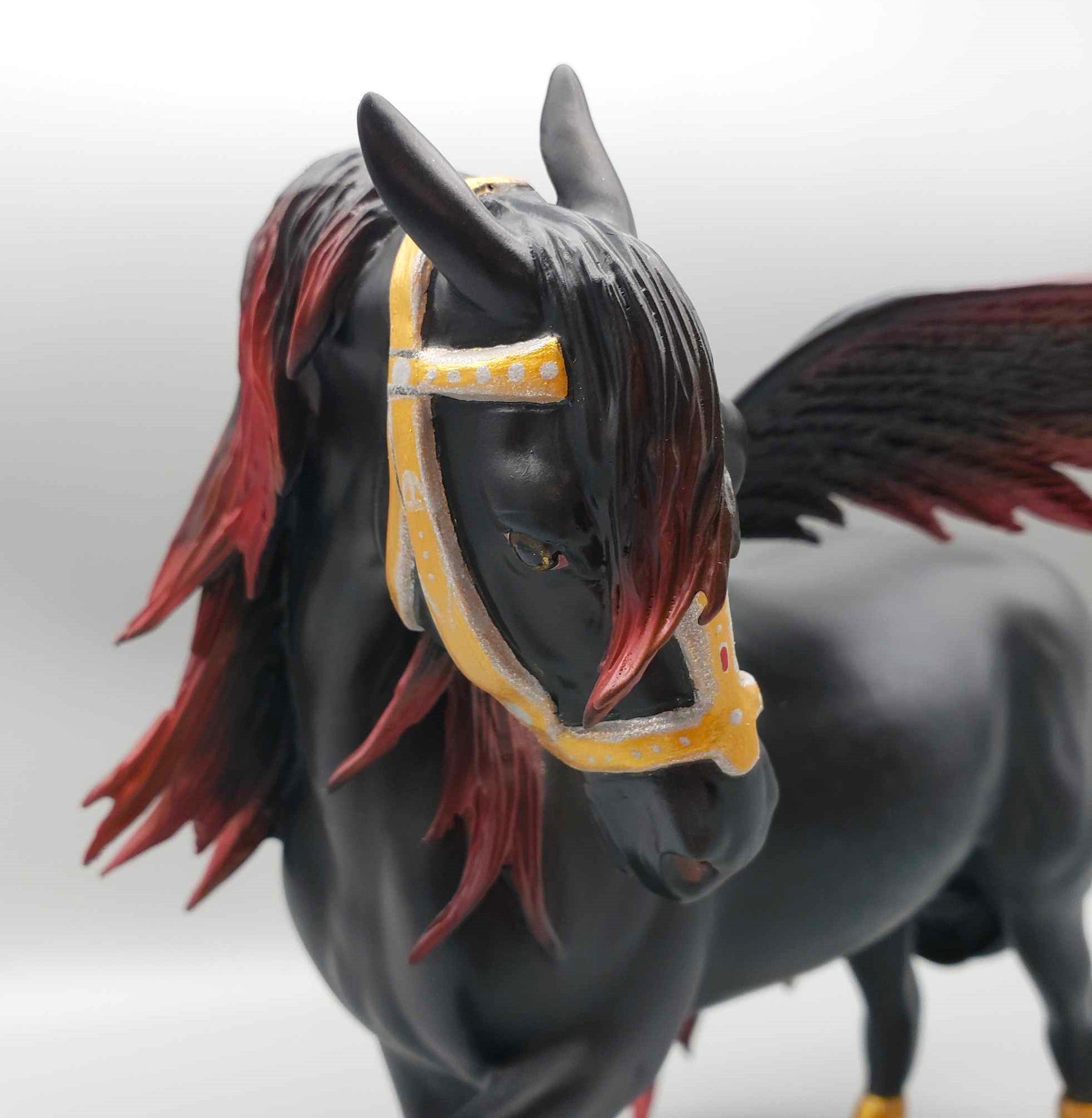 Affinity OOAK Black and Red Winged Andalusian By Carrie Keller Best Offers 12/26/23