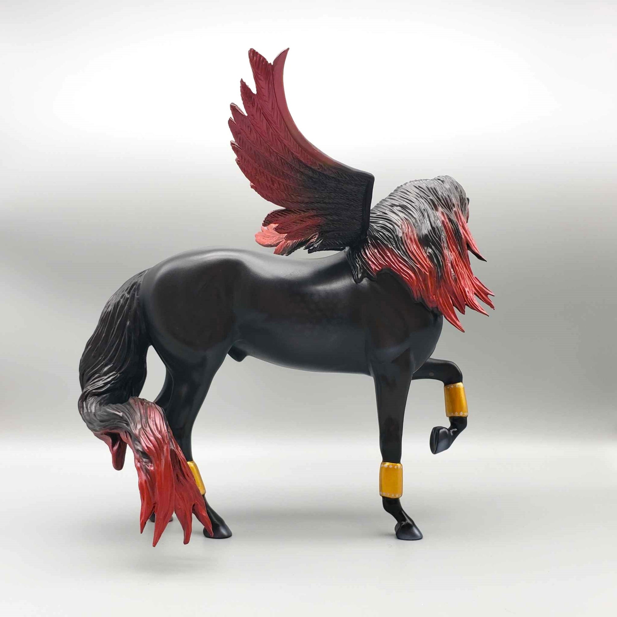 Affinity OOAK Black and Red Winged Andalusian By Carrie Keller Best Offers 12/26/23