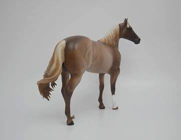 AMBITIOUS -OOAK CHESTNUT RABICANO ISH MODEL HORSE BY SHERYL LEISURE 5/14/20
