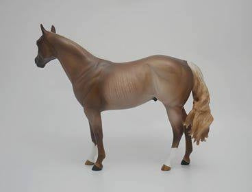 AMBITIOUS -OOAK CHESTNUT RABICANO ISH MODEL HORSE BY SHERYL LEISURE 5/14/20