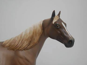 AMBITIOUS -OOAK CHESTNUT RABICANO ISH MODEL HORSE BY SHERYL LEISURE 5/14/20