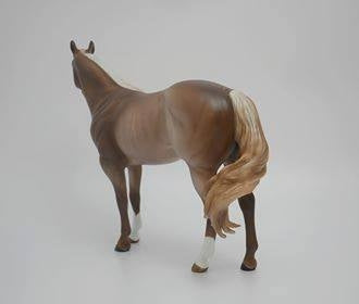 AMBITIOUS -OOAK CHESTNUT RABICANO ISH MODEL HORSE BY SHERYL LEISURE 5/14/20