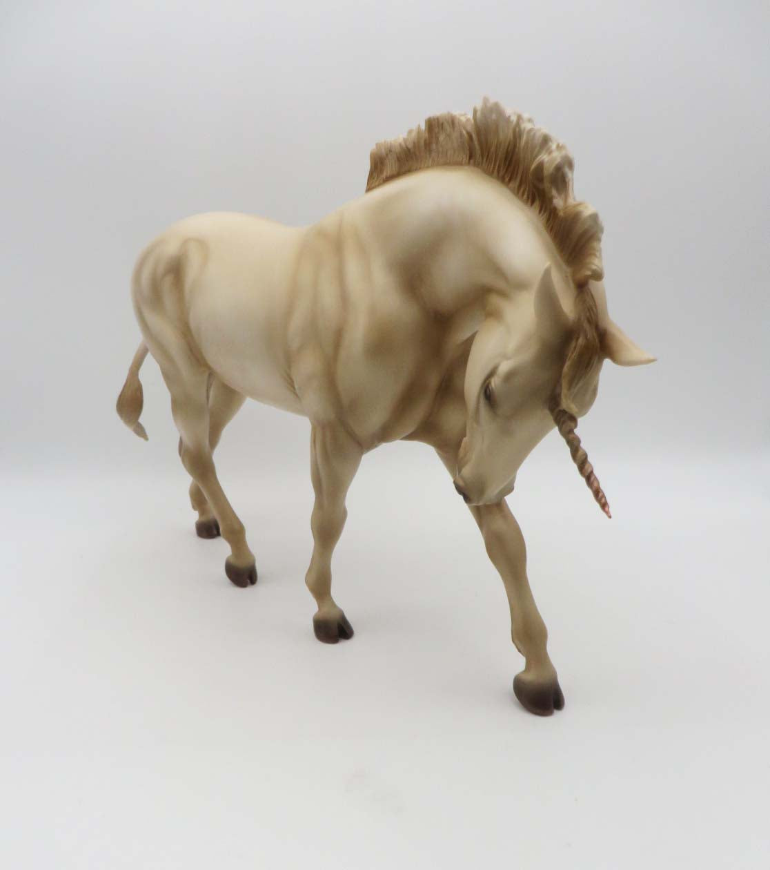A Golden Lion - OOAK - Dapppled Gold Unicorn Irish Draught By Ashley Palmer - Best Offer 4/17/23