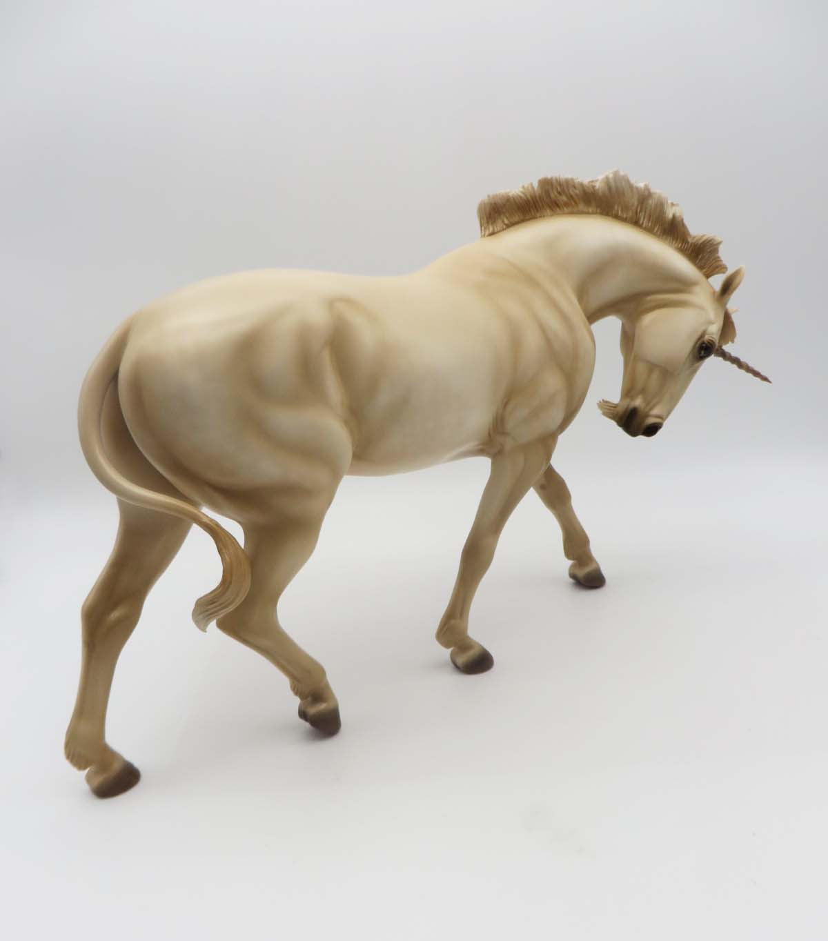 A Golden Lion - OOAK - Dapppled Gold Unicorn Irish Draught By Ashley Palmer - Best Offer 4/17/23