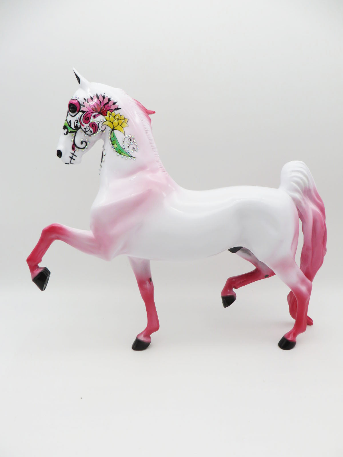 Alabanza - OOAK Sugar Skull Saddlebred Horse By Dawn Quick