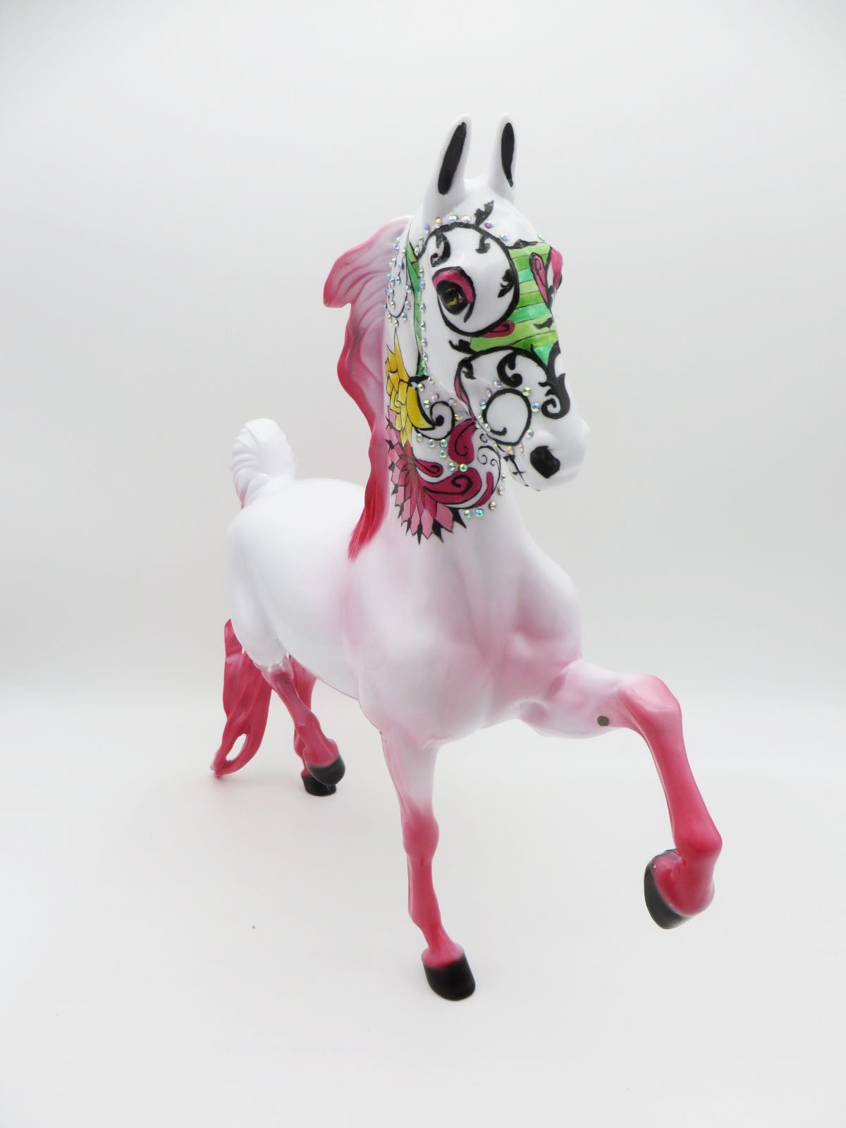 Alabanza - OOAK Sugar Skull Saddlebred Horse By Dawn Quick