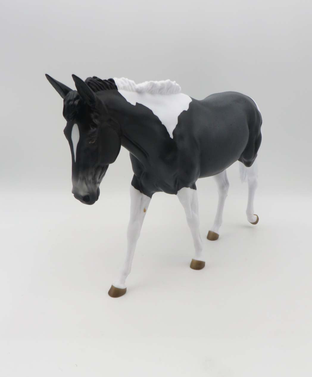 Abigail LE 5 Blue Roan Tobiano Mule By Angela Marleau SHCF23