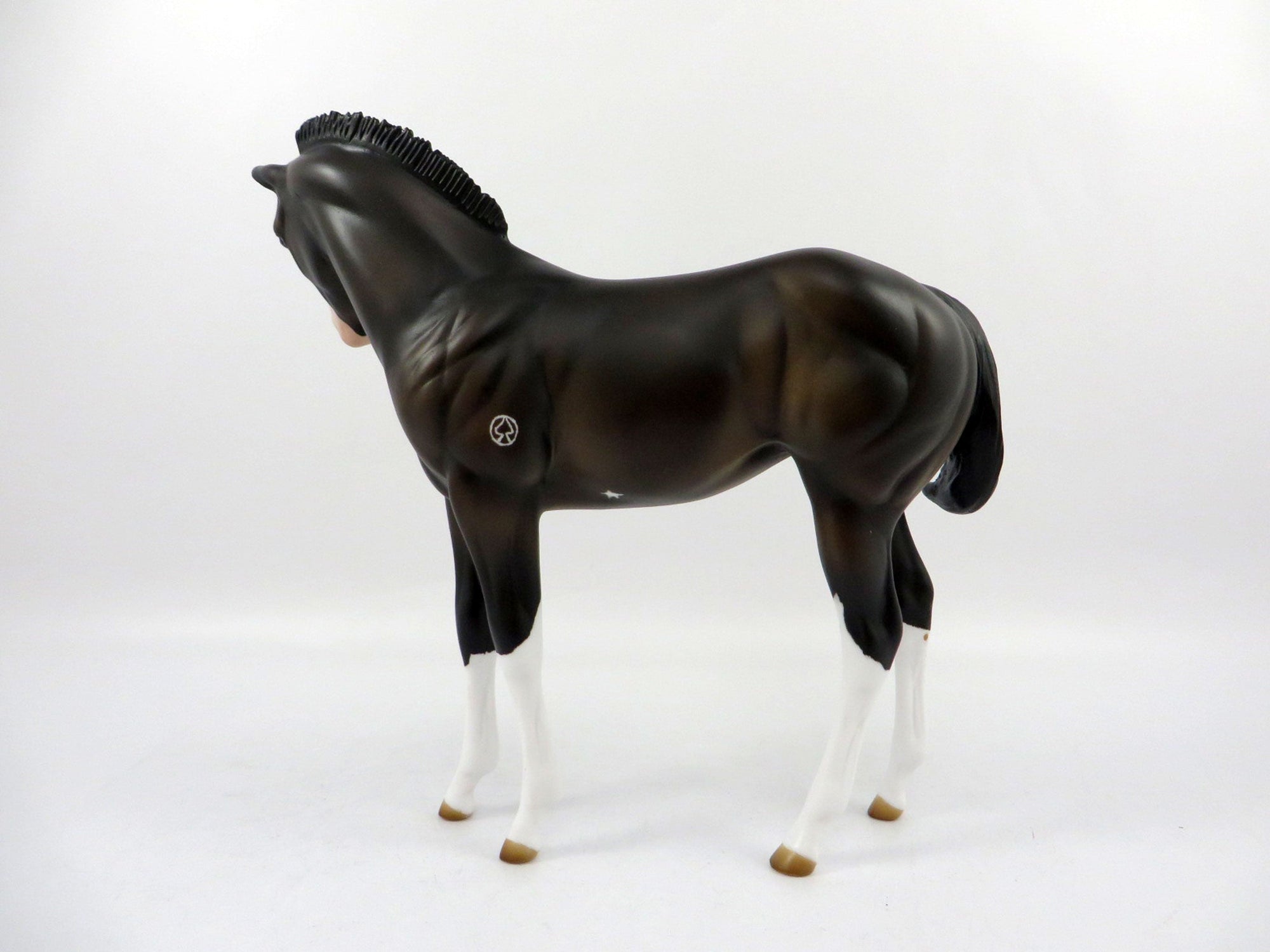 Adelia-OOAK Bay Paint Weanling Painted by Audrey Dixon 3/5/21