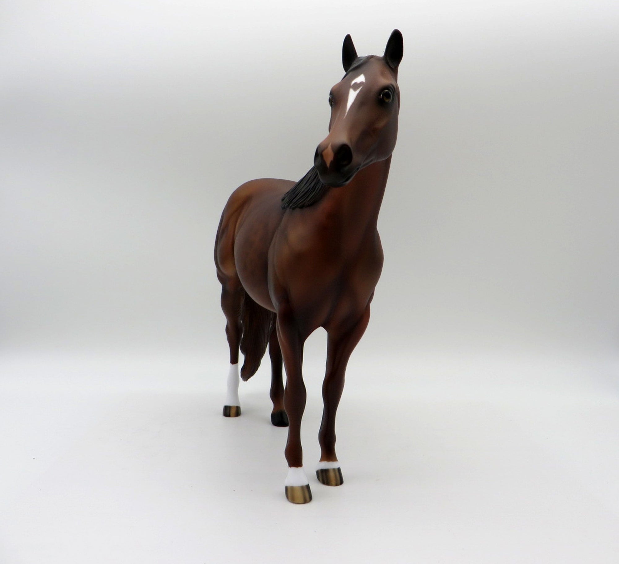 Ajax-OOAK Reversed Dapple Chestnut ISH Painted By Audrey Dixon 5/28/21