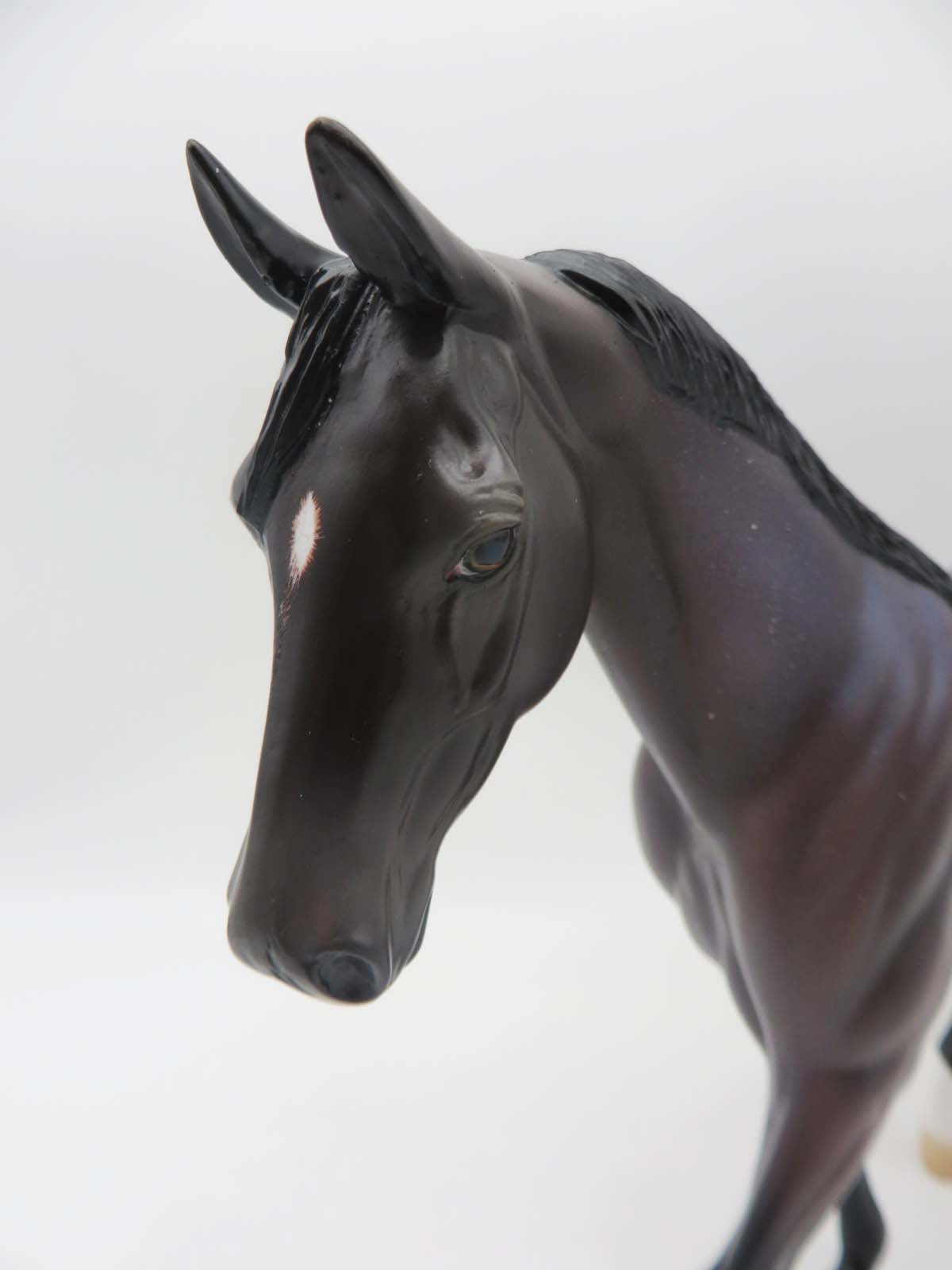 A Knife & No Coin OOAK Dark Bay Roan Pony By Ellen Robbins SHCF23