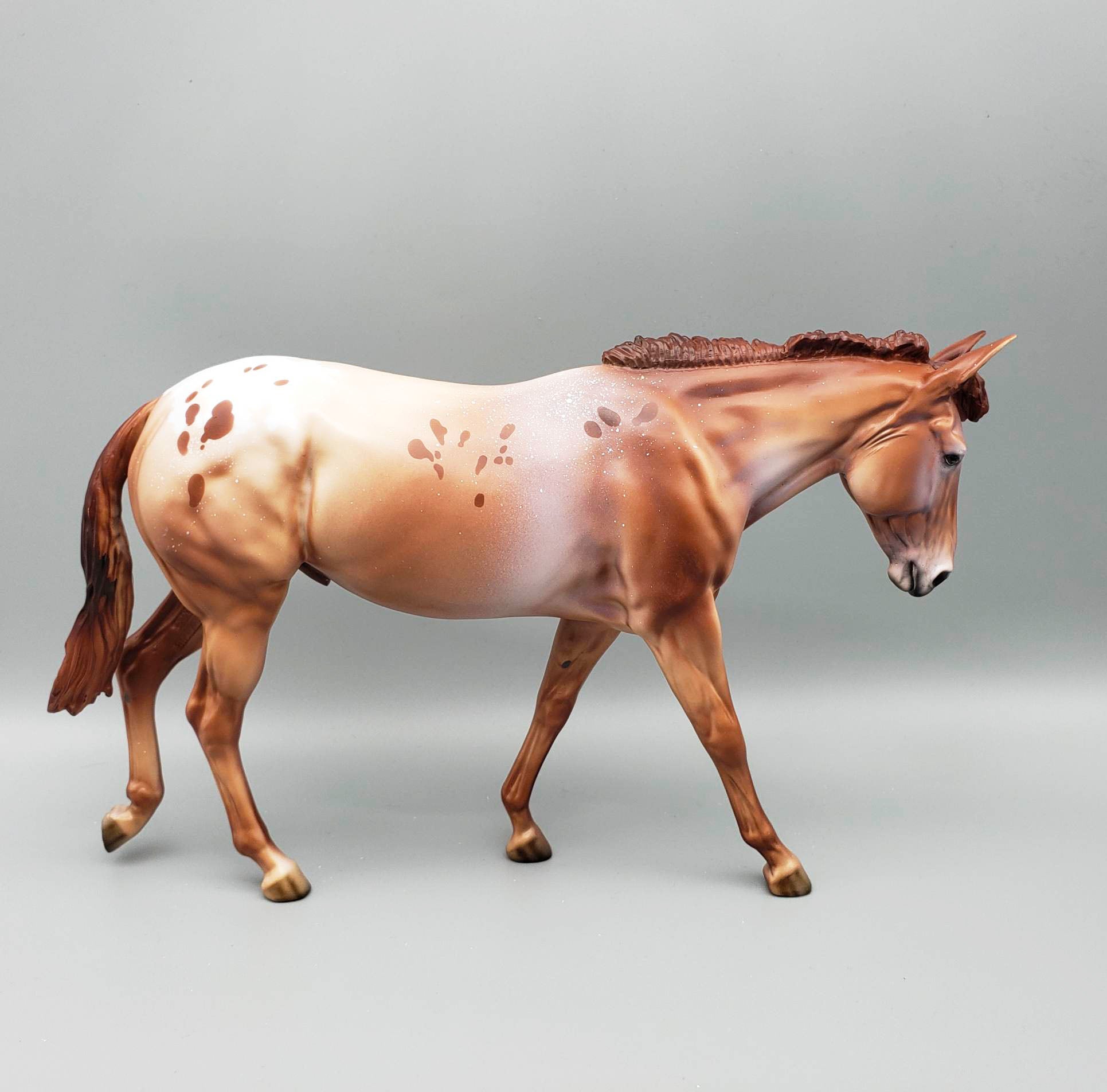 SAMPLE of Alfalfa - LE30 - Chestnut Appaloosa Mule By Dawn Quick EQ23