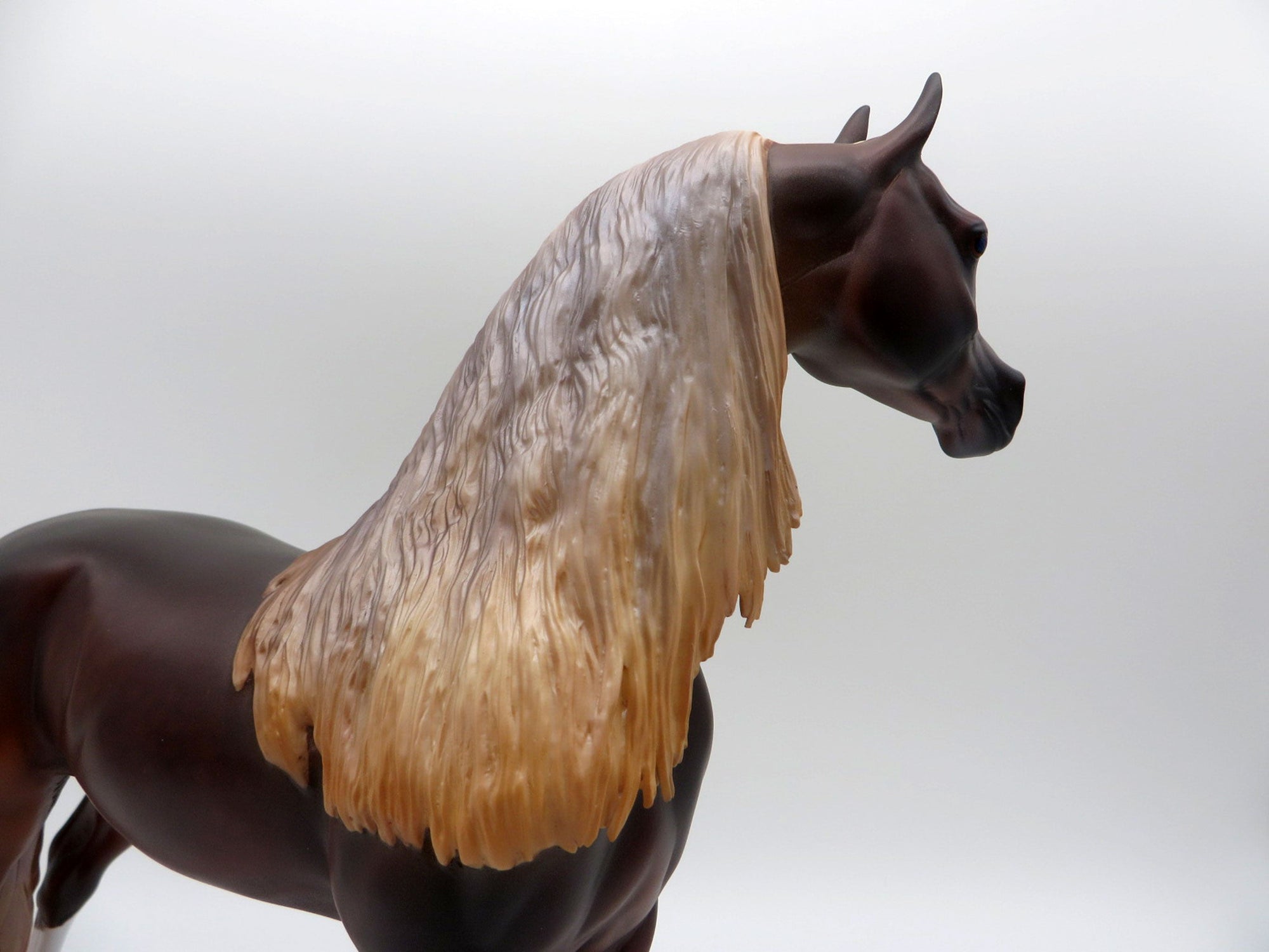 Amu Darya-OOAK Dapple Chestnut Arabian Painted By Caroline Boydston