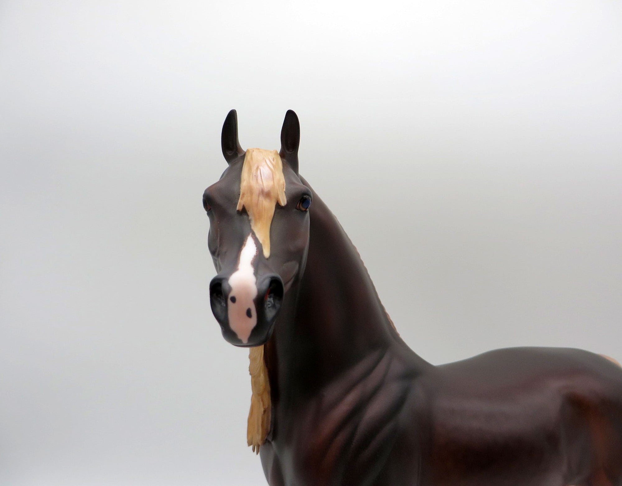 Amu Darya-OOAK Dapple Chestnut Arabian Painted By Caroline Boydston