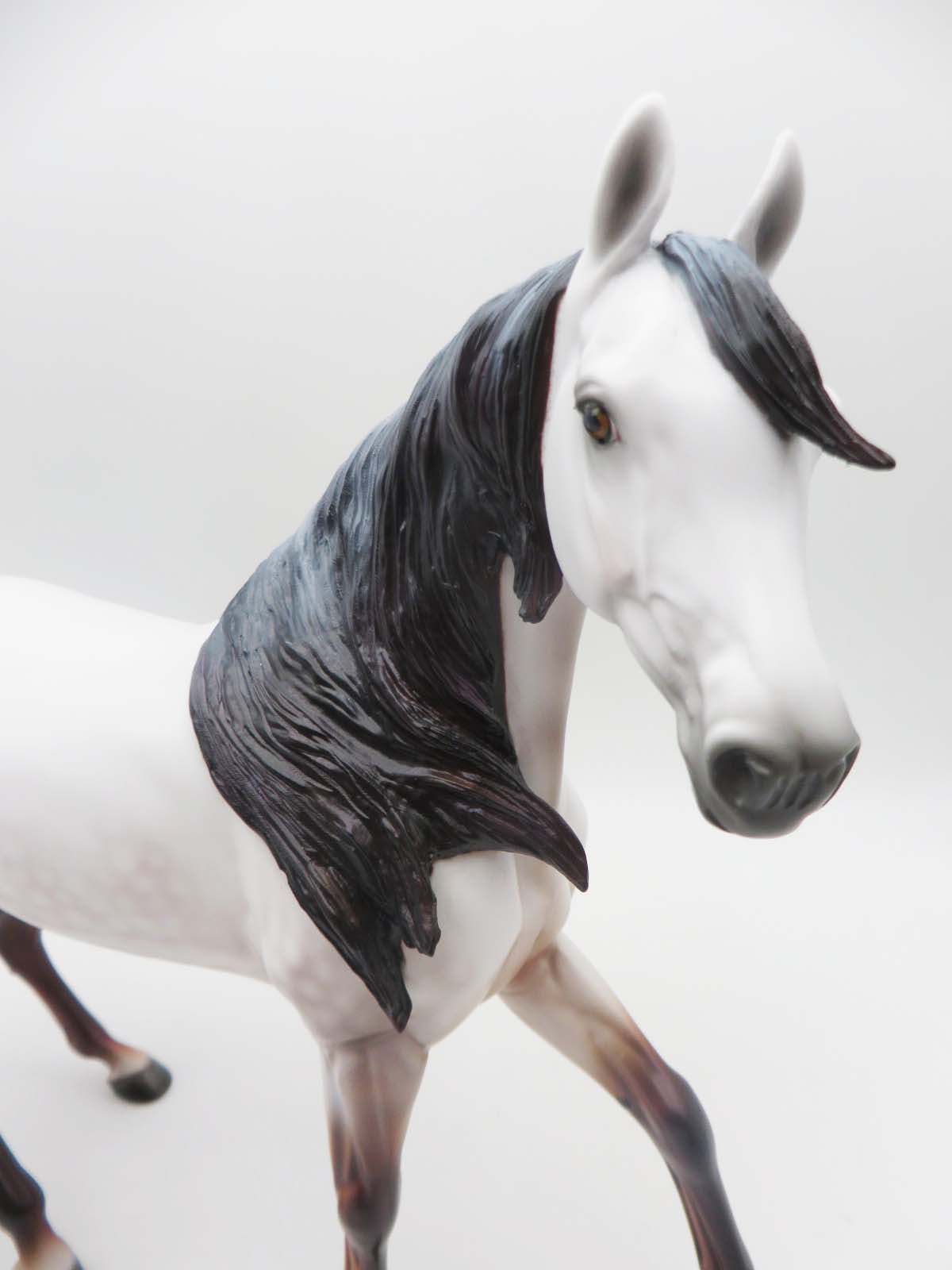 And Weeds On The Rooftop - OOAK - Dappled Mulberry Grey Arabian Mare By Ellen Robbins - SHCF23