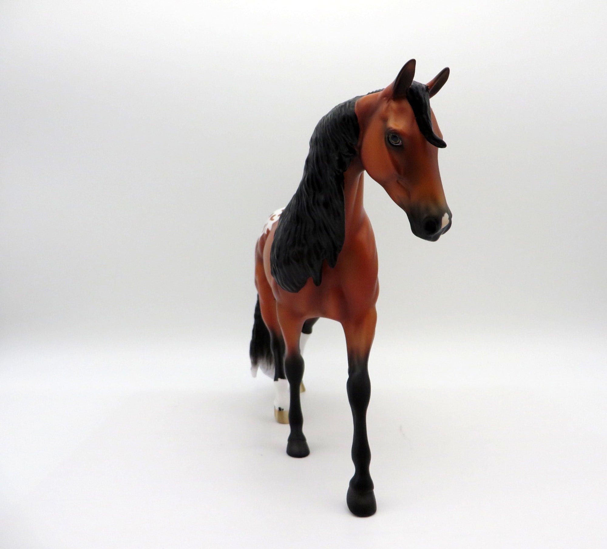 Angelou-OOAK Bay Appaloosa Pony Painted By Ellen Robbins EQ21