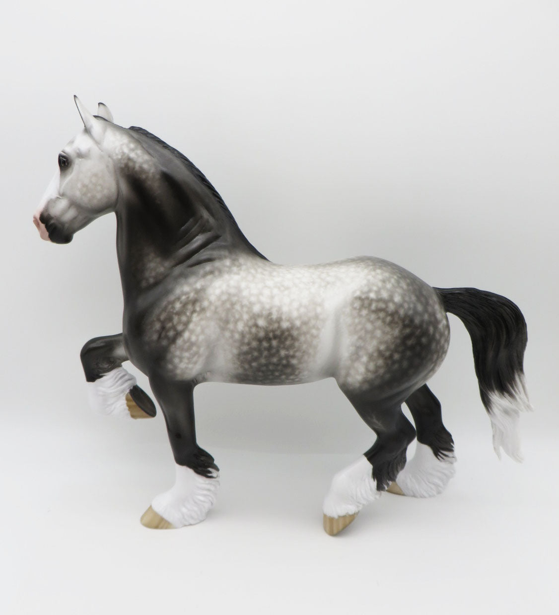 ANTICIPATION - OOAK DAPPLED GREY TROTTING DRAFTER BY SHERYL LEISURE BEST OFFERS 1/16/23
