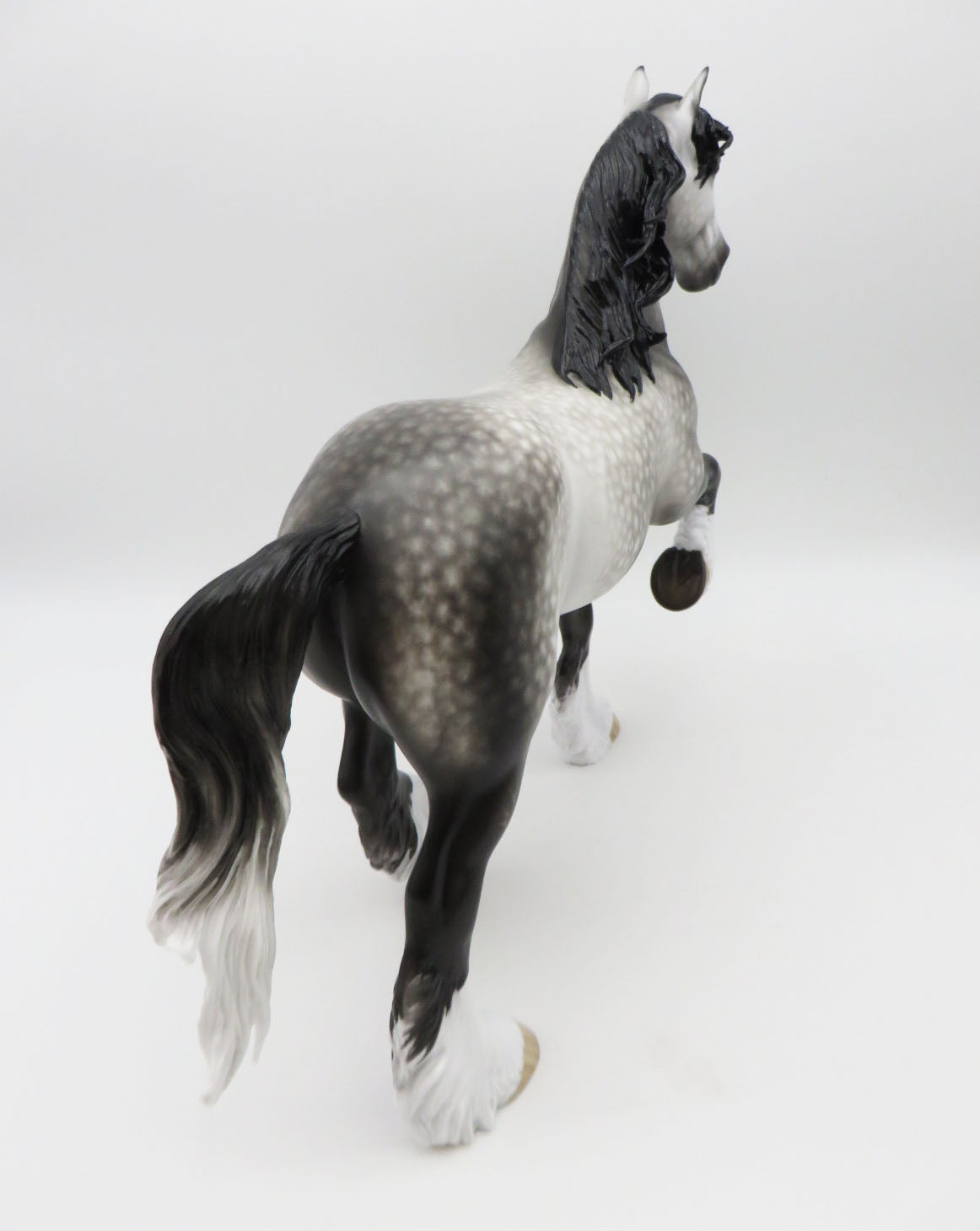 ANTICIPATION - OOAK DAPPLED GREY TROTTING DRAFTER BY SHERYL LEISURE BEST OFFERS 1/16/23