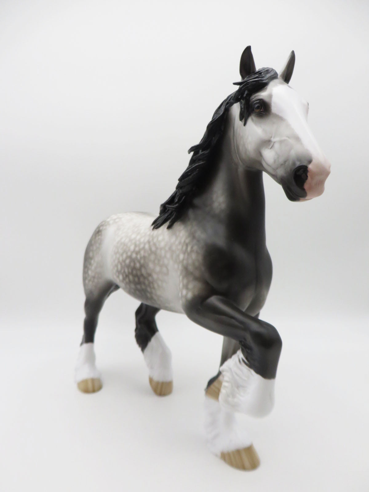 ANTICIPATION - OOAK DAPPLED GREY TROTTING DRAFTER BY SHERYL LEISURE BEST OFFERS 1/16/23