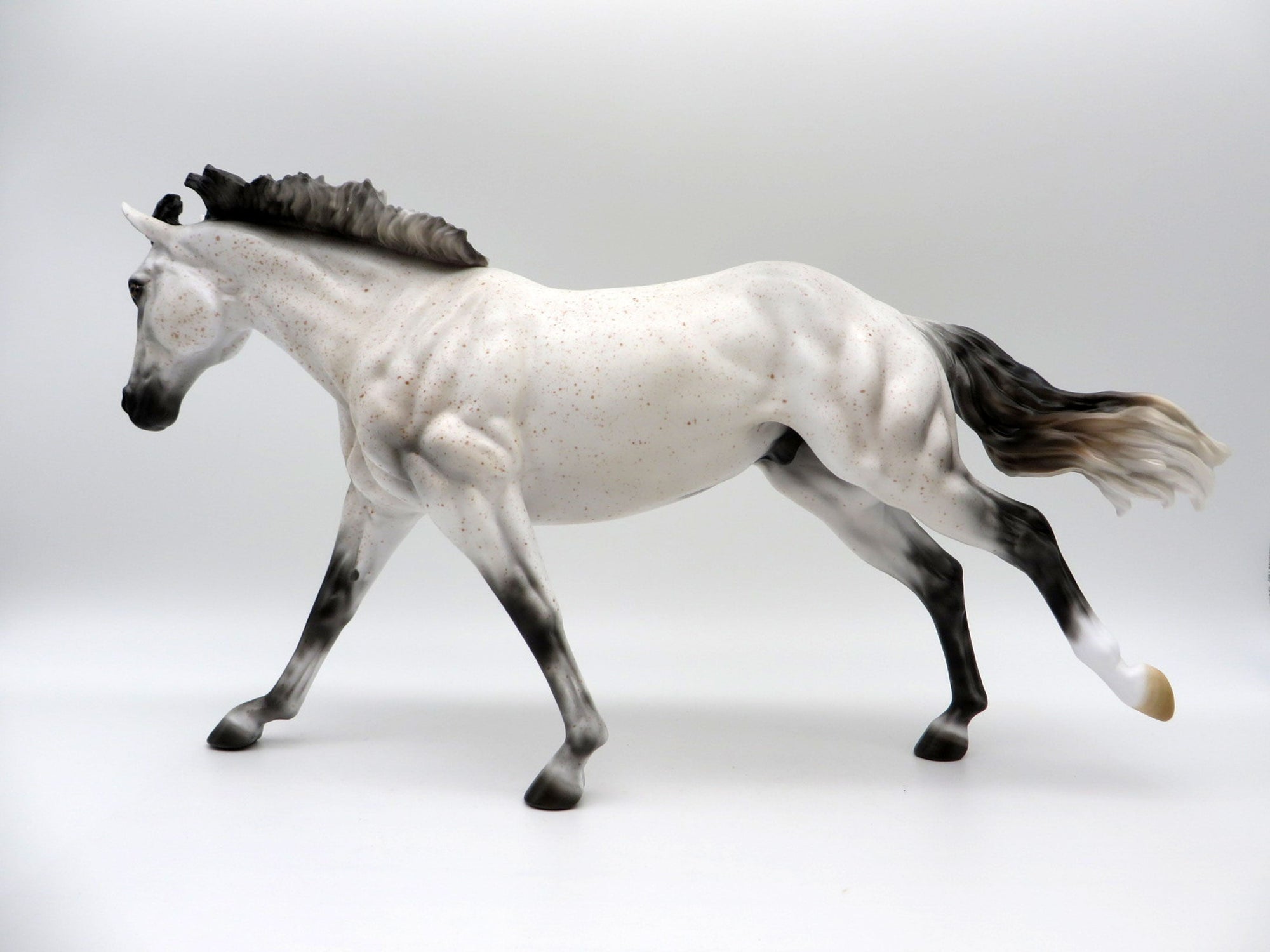 Artemisa-OOAK Fleabit Running Stock Horse SHCF 21