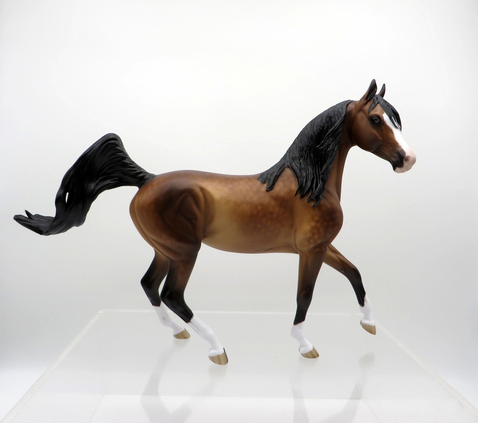 Arwen-OOAK Dapple Bay Arabian Painted by Sheryl Leisure 3/15/21