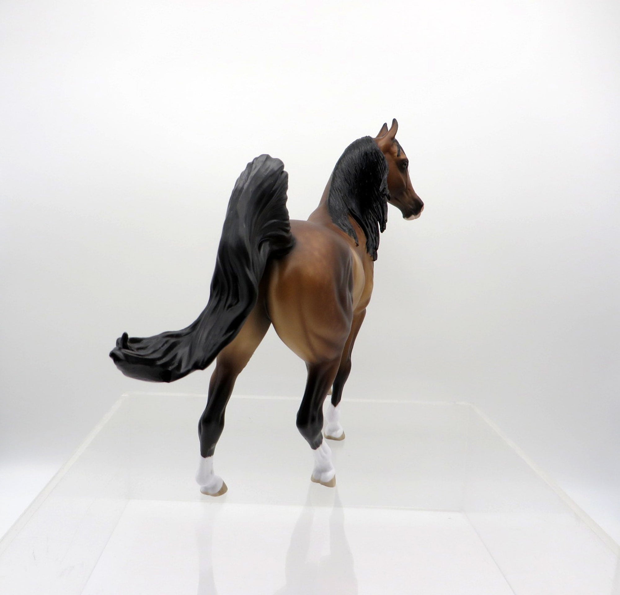 Arwen-OOAK Dapple Bay Arabian Painted by Sheryl Leisure 3/15/21