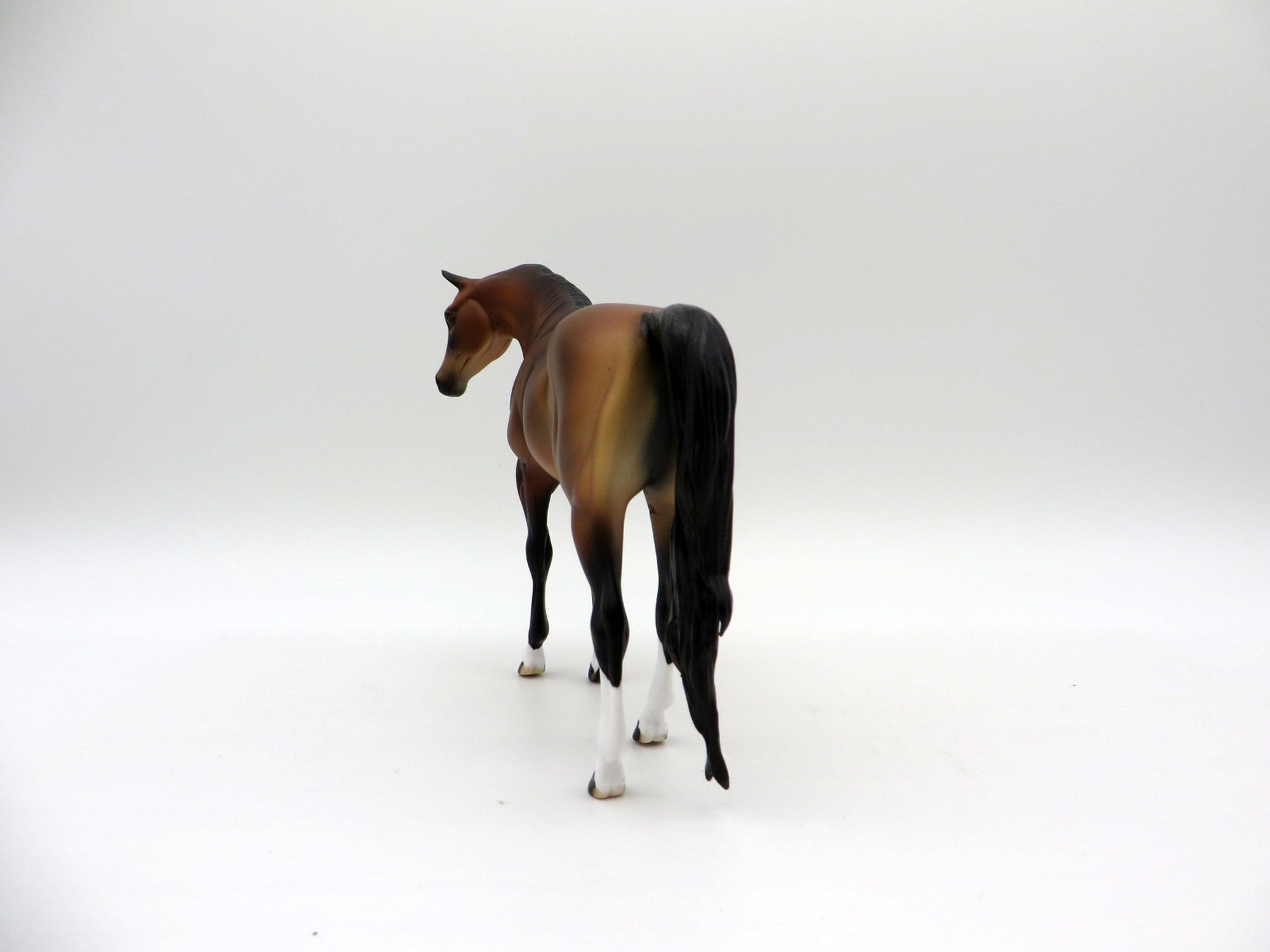 Austen-OOAK Dapple Bay Pebbles Arabian Mare Painted By Audrey Dixon EQ 2021