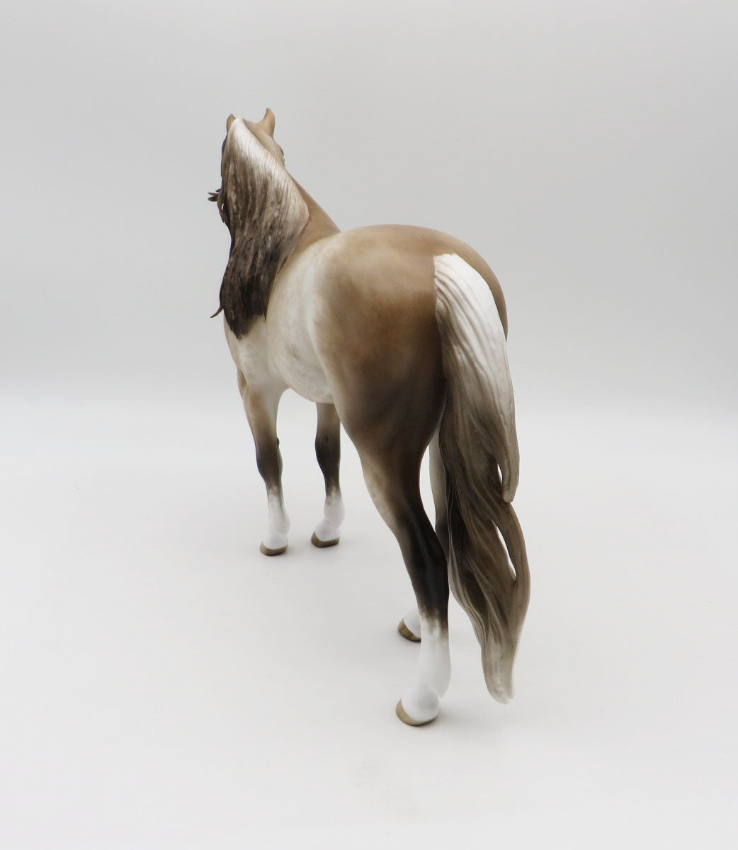 Autumn Winds - OOAK - Chestnut Roan Mustang by Sheryl Leisure - Best Offers 1/30/23