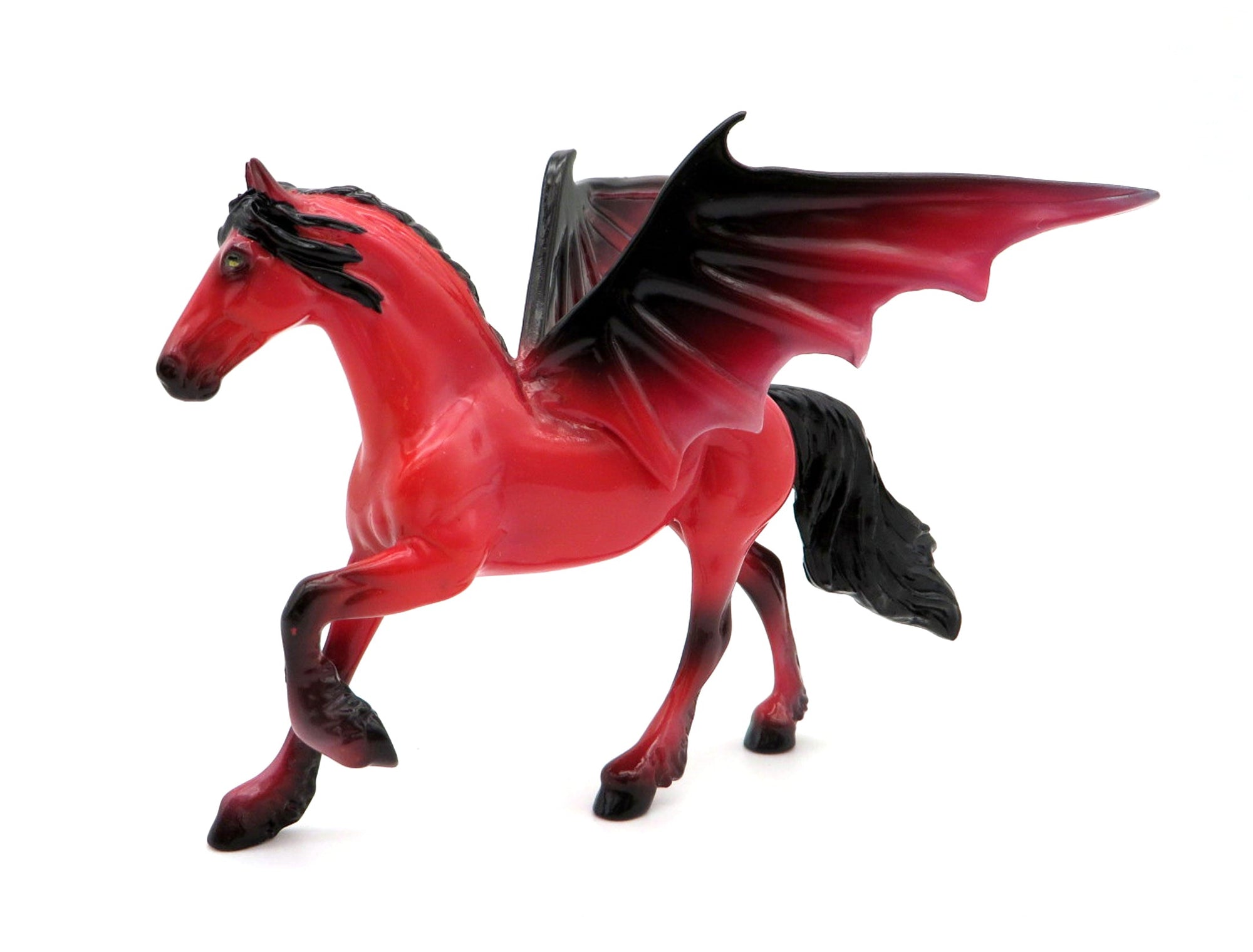 Bad Apple OOAK Friesian Bat Chip Painted By Ellen MM 21