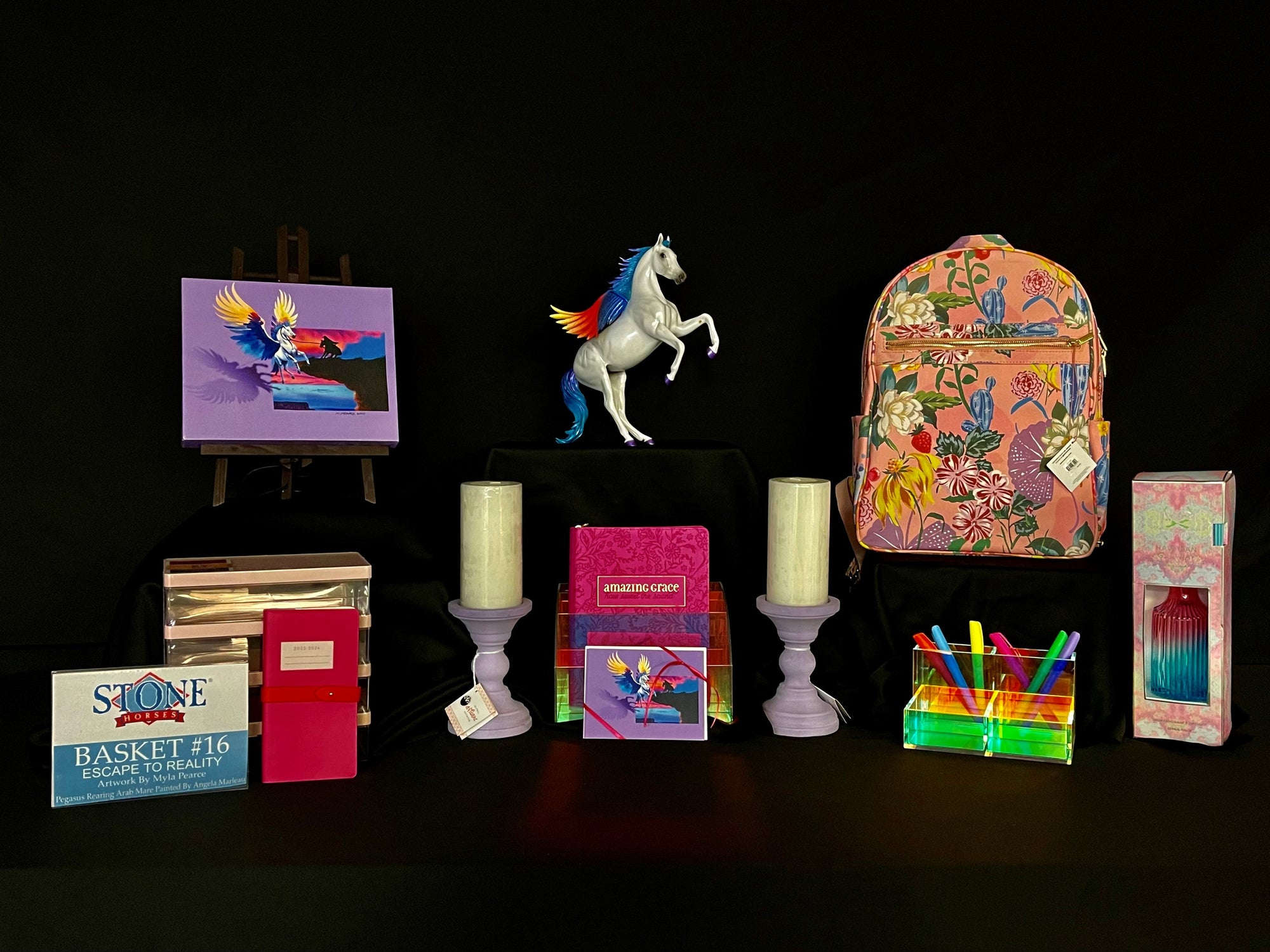 Escape To Reality Basket 16 Equilocity 2023 OOAK Rearing Arab Mare Pegasus By Angela Marleau EQ23