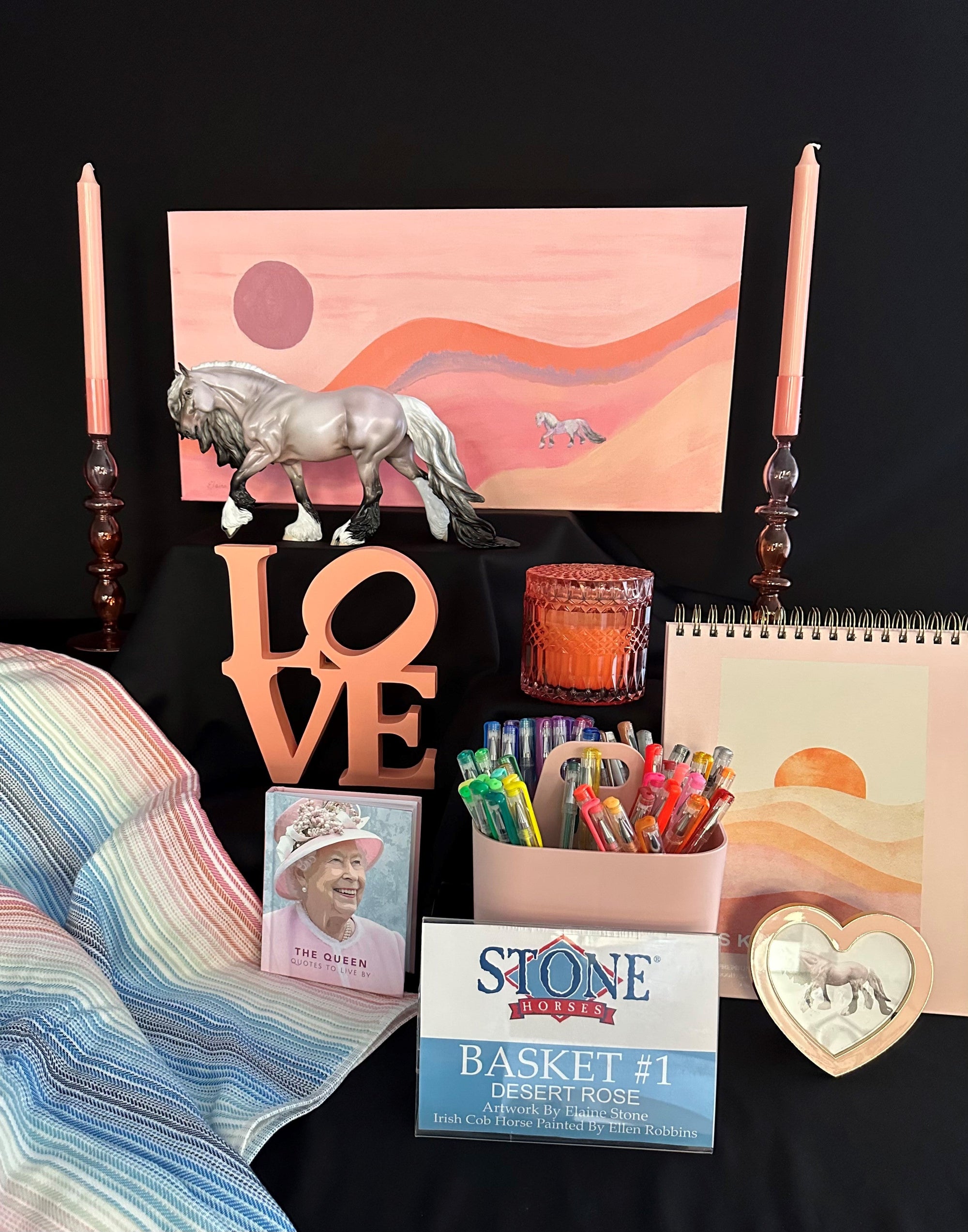 Desert Rose - Basket #1 Equilocity 2023 - OOAK Dapple Grey Lavender Shaded Cob By Ellen Robbins EQ23