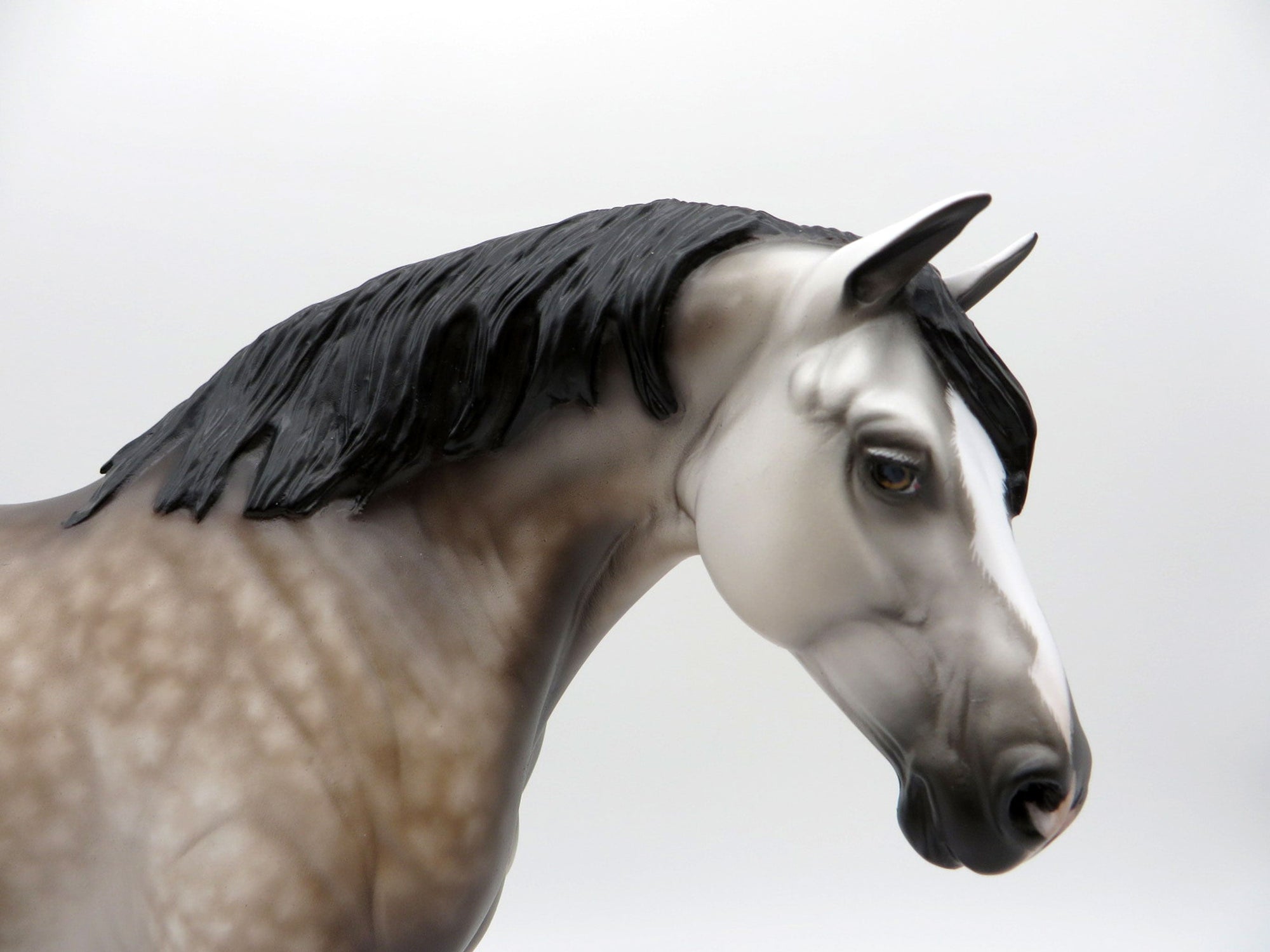 Beach Baby-OOAK Dapple Grey Heavy Draft Mare Painted by Sheryl Leisure 8/9/21