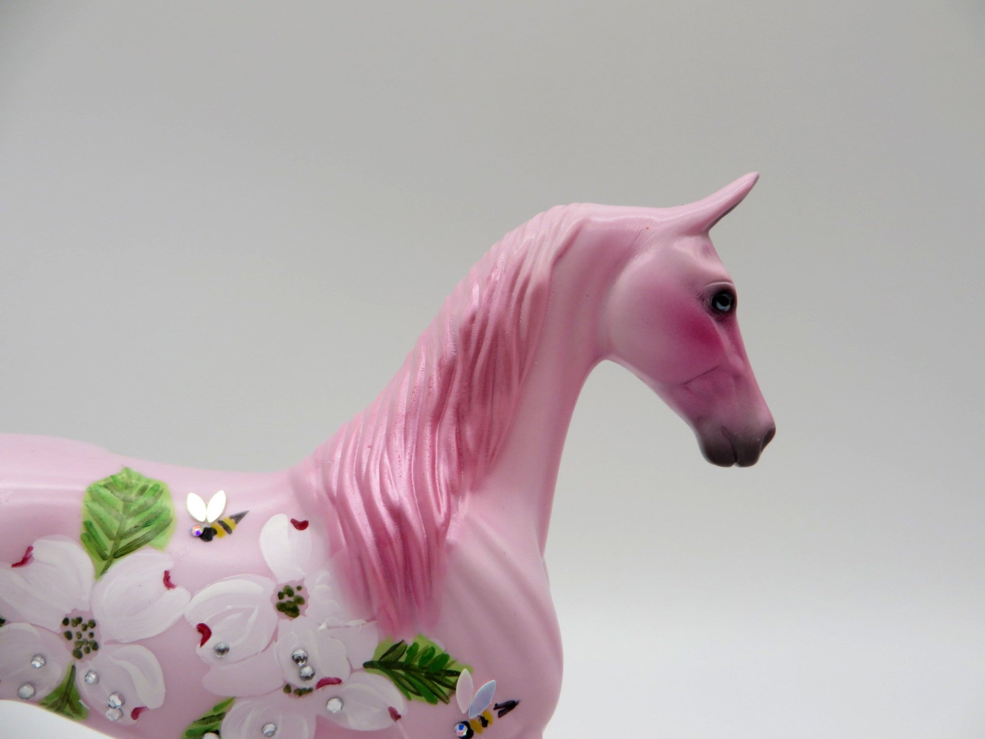 Bees and Blossoms-OOAK Decorative Deco Saddlebred Pebbles SHCF 2021