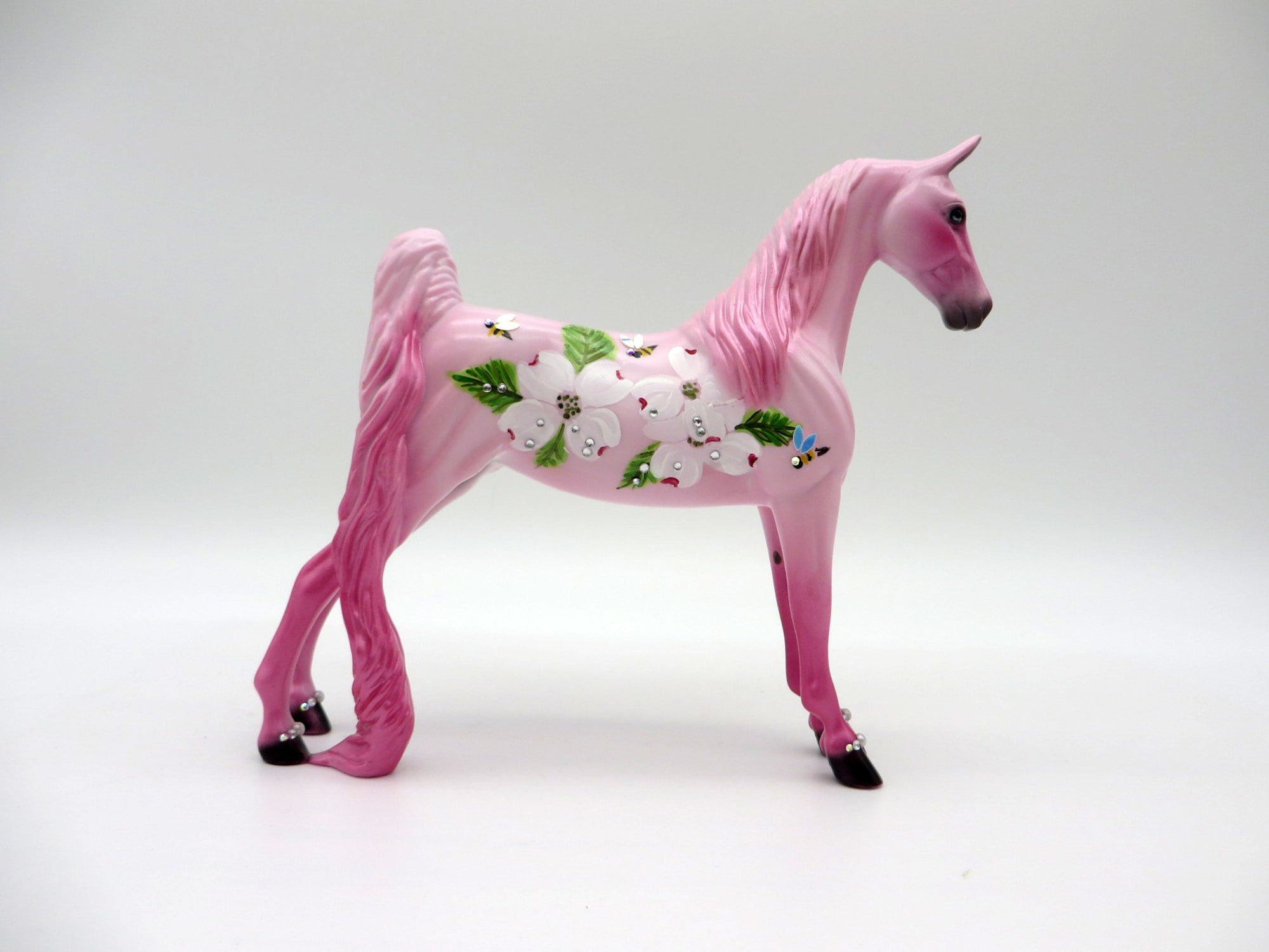 Bees and Blossoms-OOAK Decorative Deco Saddlebred Pebbles SHCF 2021