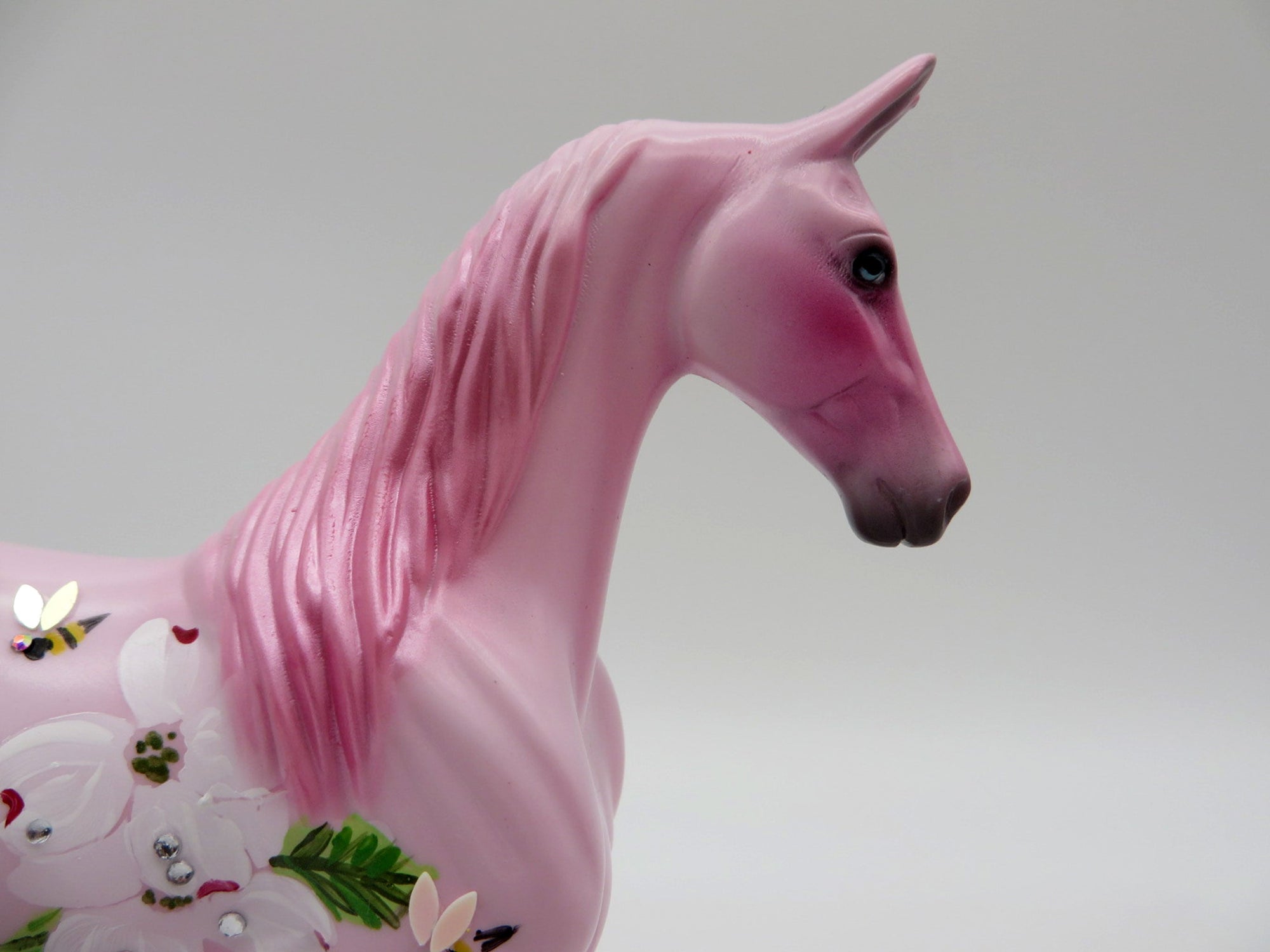 Bees and Blossoms-OOAK Decorative Deco Saddlebred Pebbles SHCF 2021