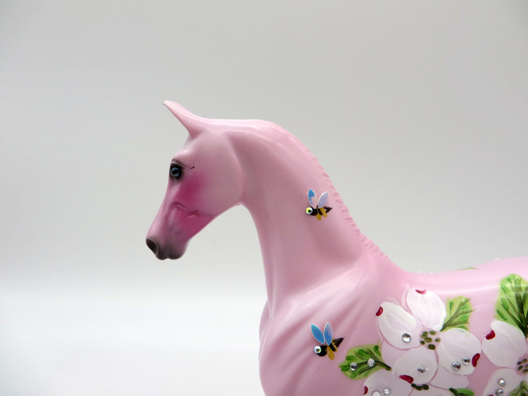 Bees and Blossoms-OOAK Decorative Deco Saddlebred Pebbles SHCF 2021