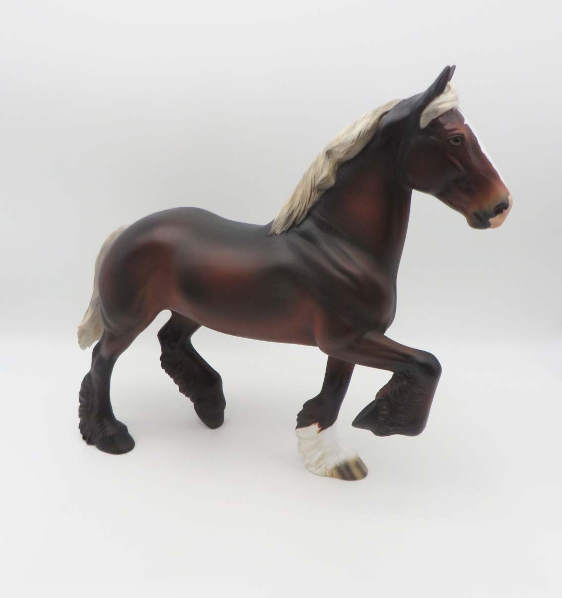 Benji OOAK Silver Bay Custom Mane Pony Tail Trotting Drafter By Angela Marleau SHCF23