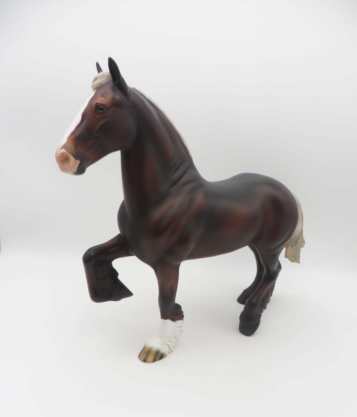 Benji OOAK Silver Bay Custom Mane Pony Tail Trotting Drafter By Angela Marleau SHCF23