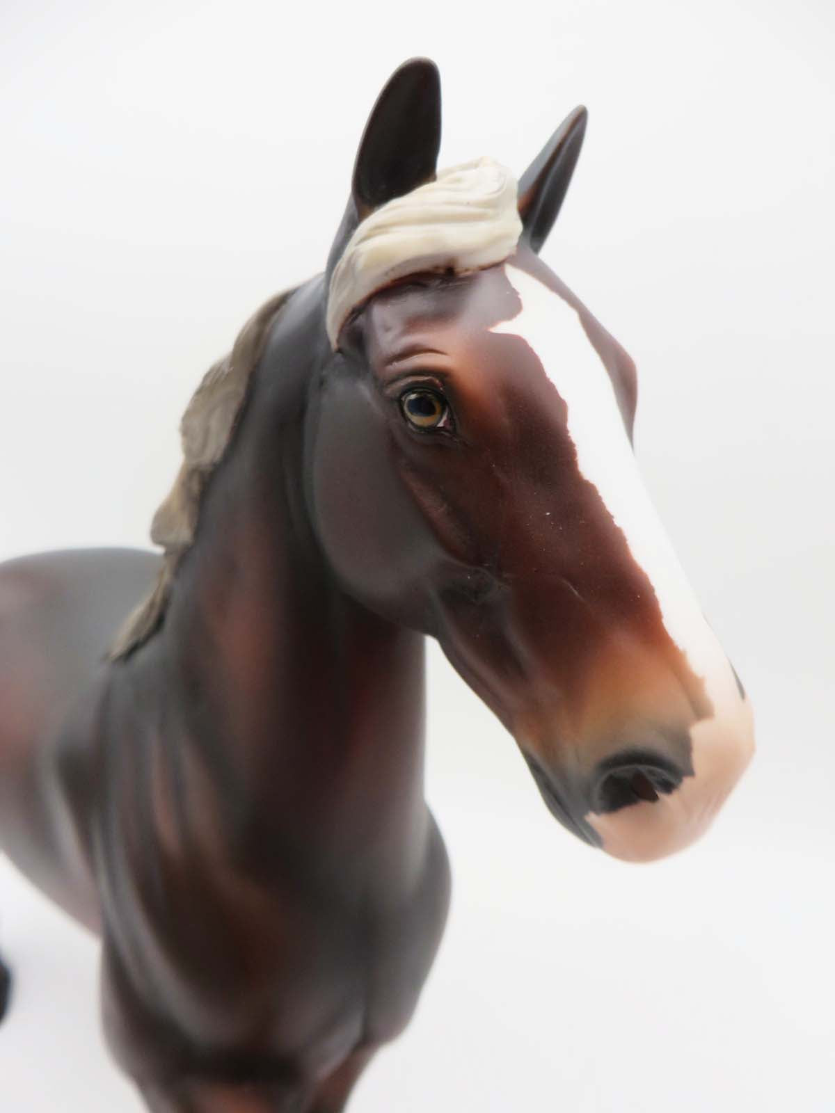 Benji OOAK Silver Bay Custom Mane Pony Tail Trotting Drafter By Angela Marleau SHCF23