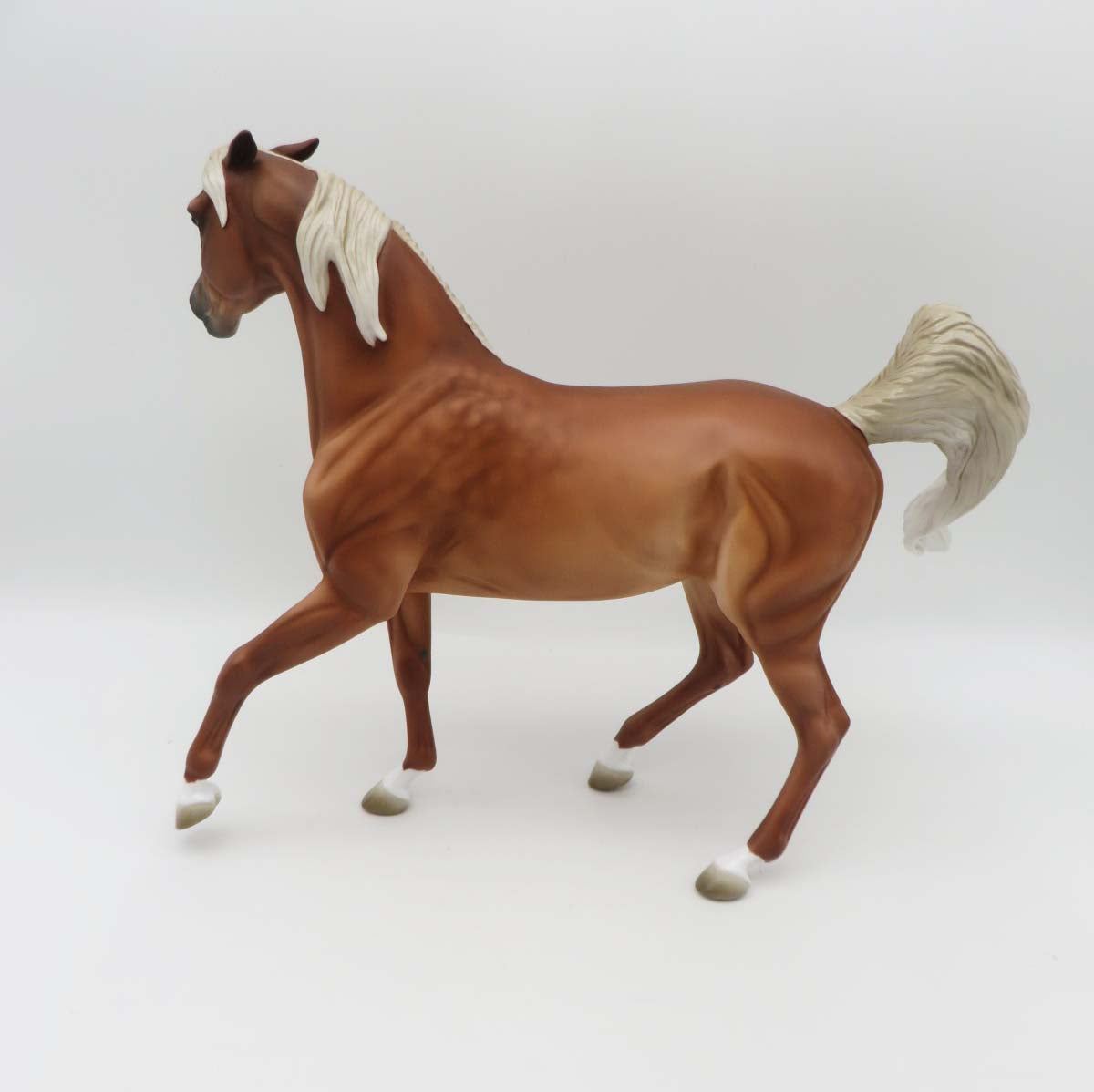 Beth LE 15 Custom Pinned Ear Dappled Chestnut with Flaxen Mane and Tail By Jess Hamill - SHCF23