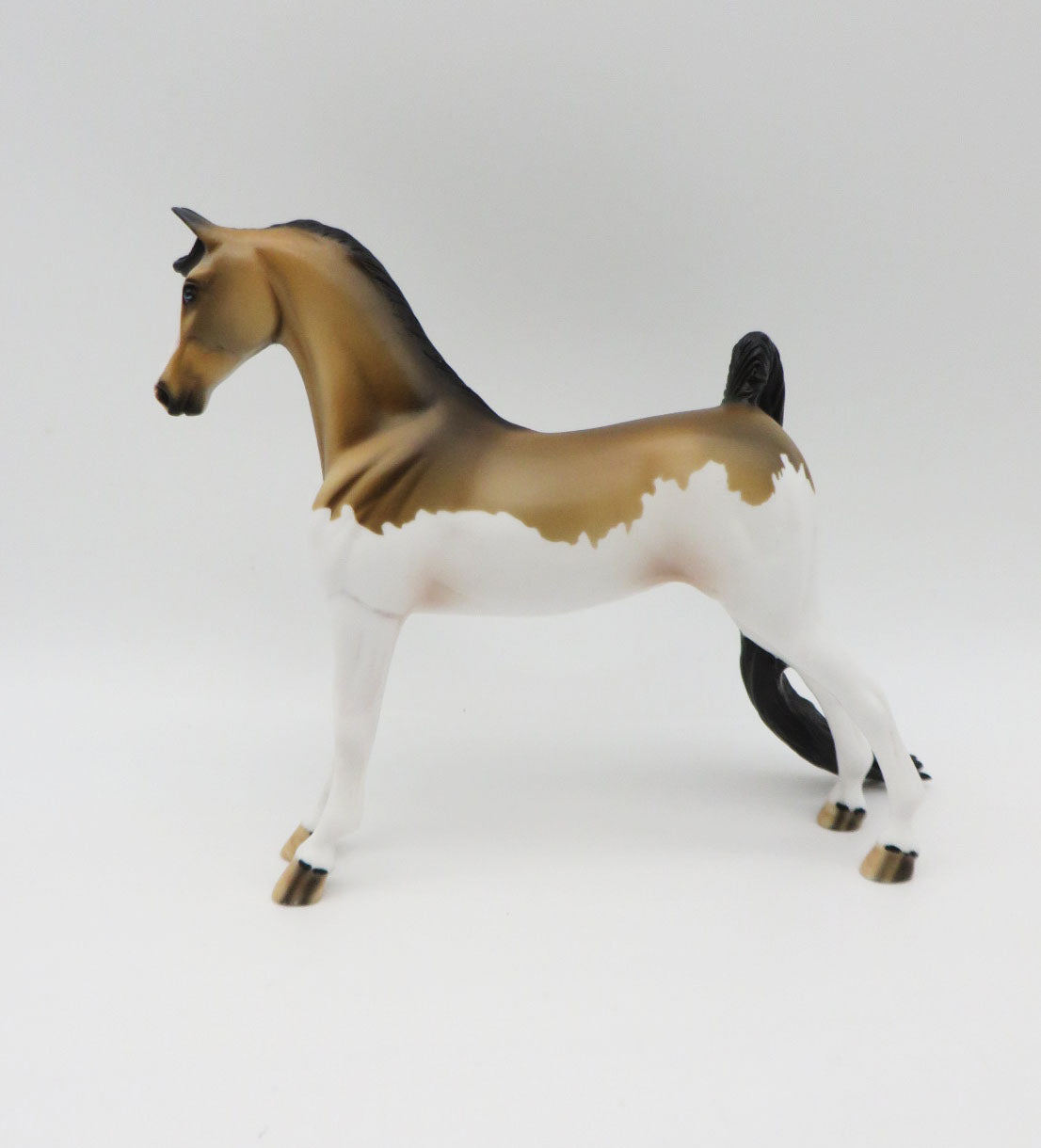 Bhao-OOAK Buckskin Splash Pebbles Saddlebred P&C 23